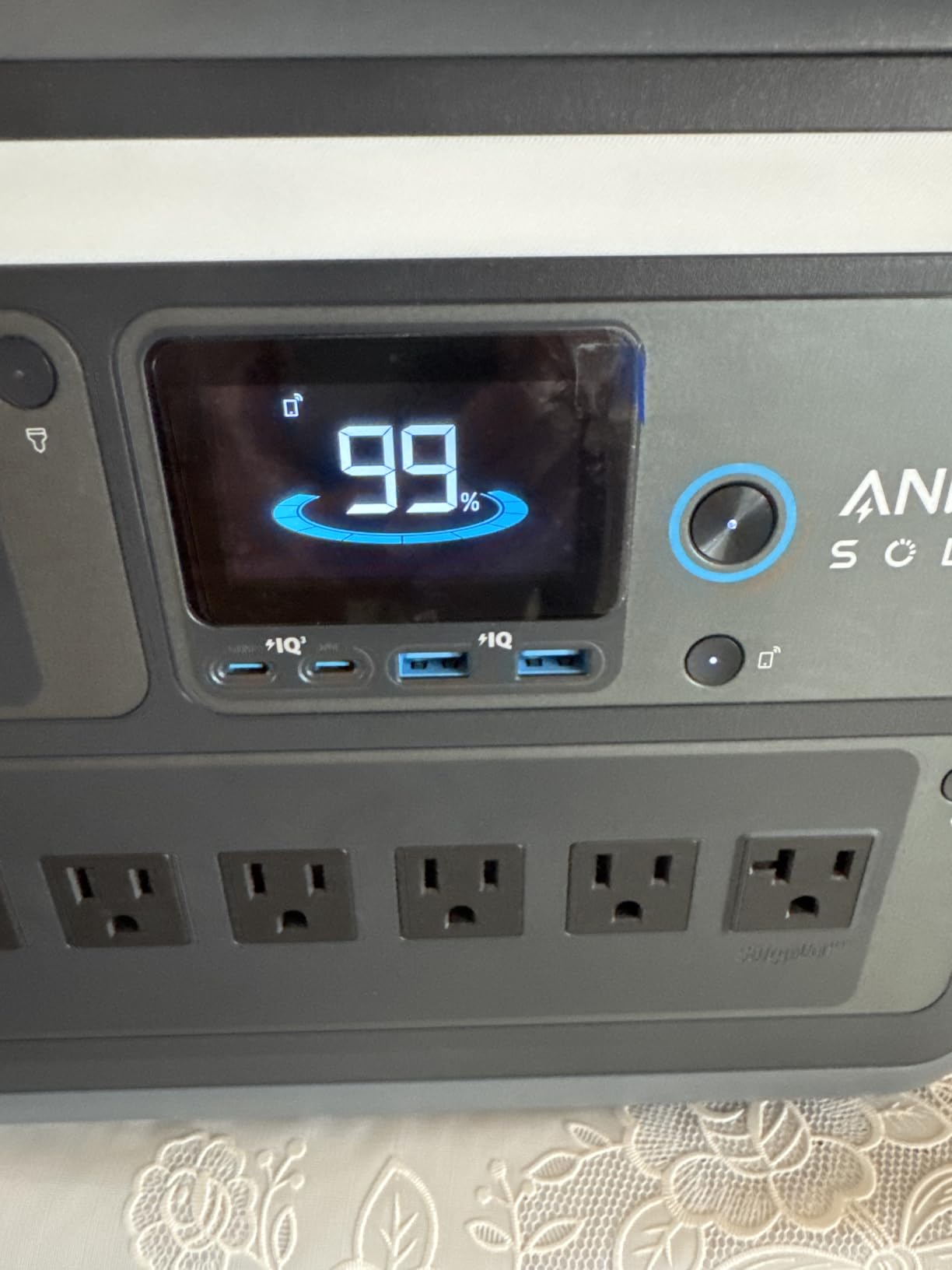 Anker SOLIX C1000 Portable Power Station, 1800W (Peak 2400W) Solar Generator, Full Charge in 58 Min, 1056Wh LiFePO4 Battery For Home Backup, Power Outages, and Outdoor Camping customer photo 1
