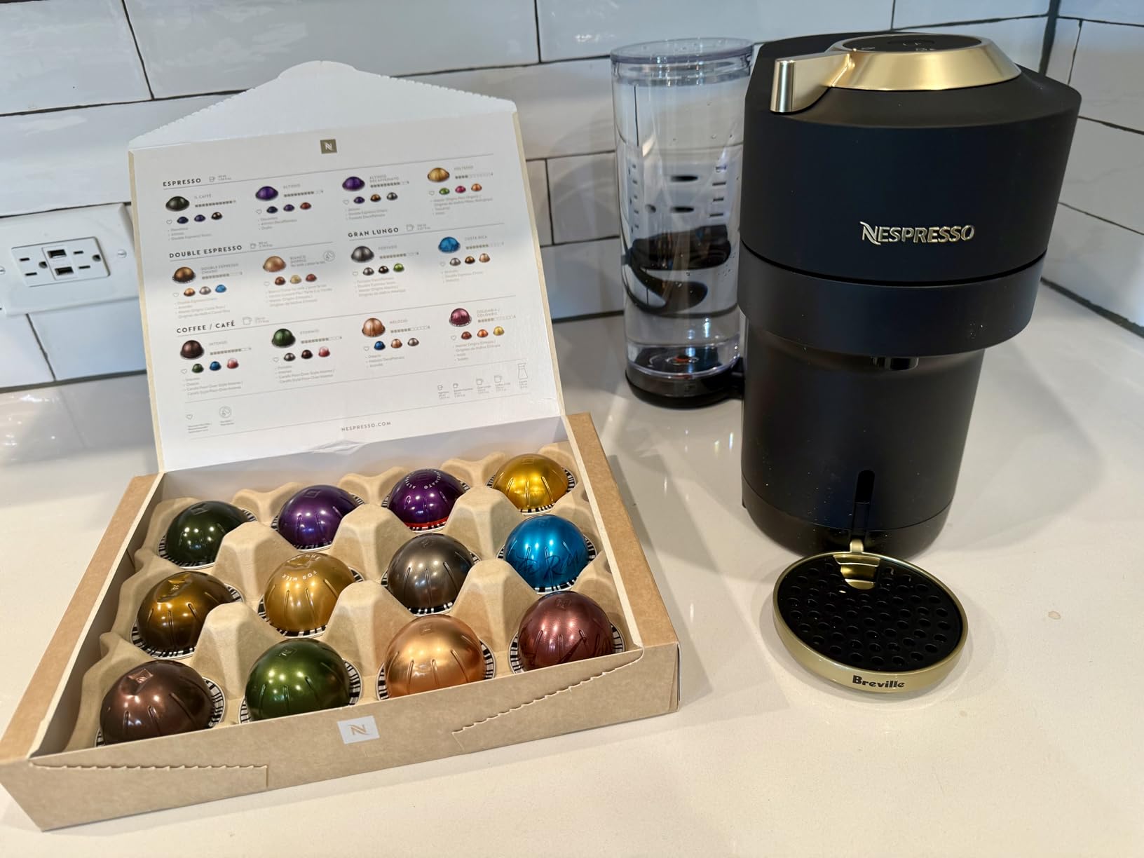 Vertuo Pop+ Deluxe Coffee and Espresso Maker by Breville, Titan customer photo 2