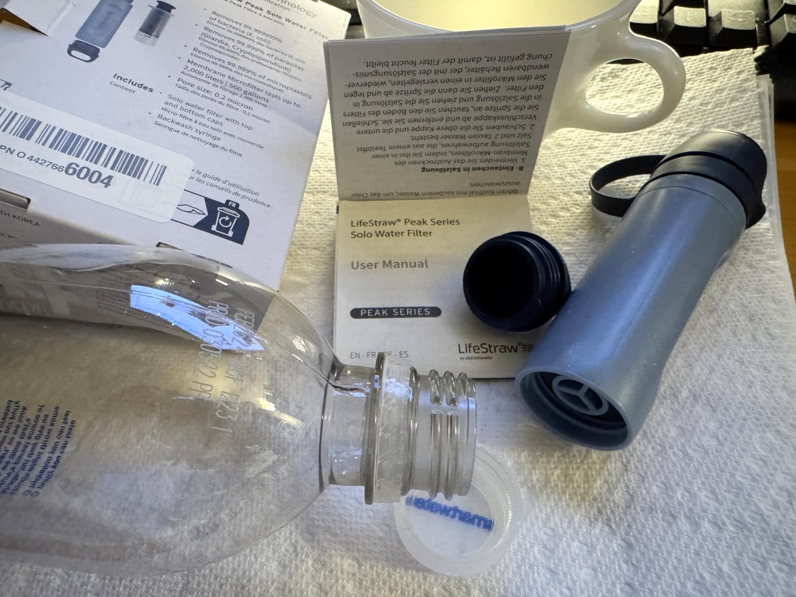 LifeStraw Peak Series Solo Personal Water Filter for Hiking, Camping, Travel, Survival and Emergency customer photo 2
