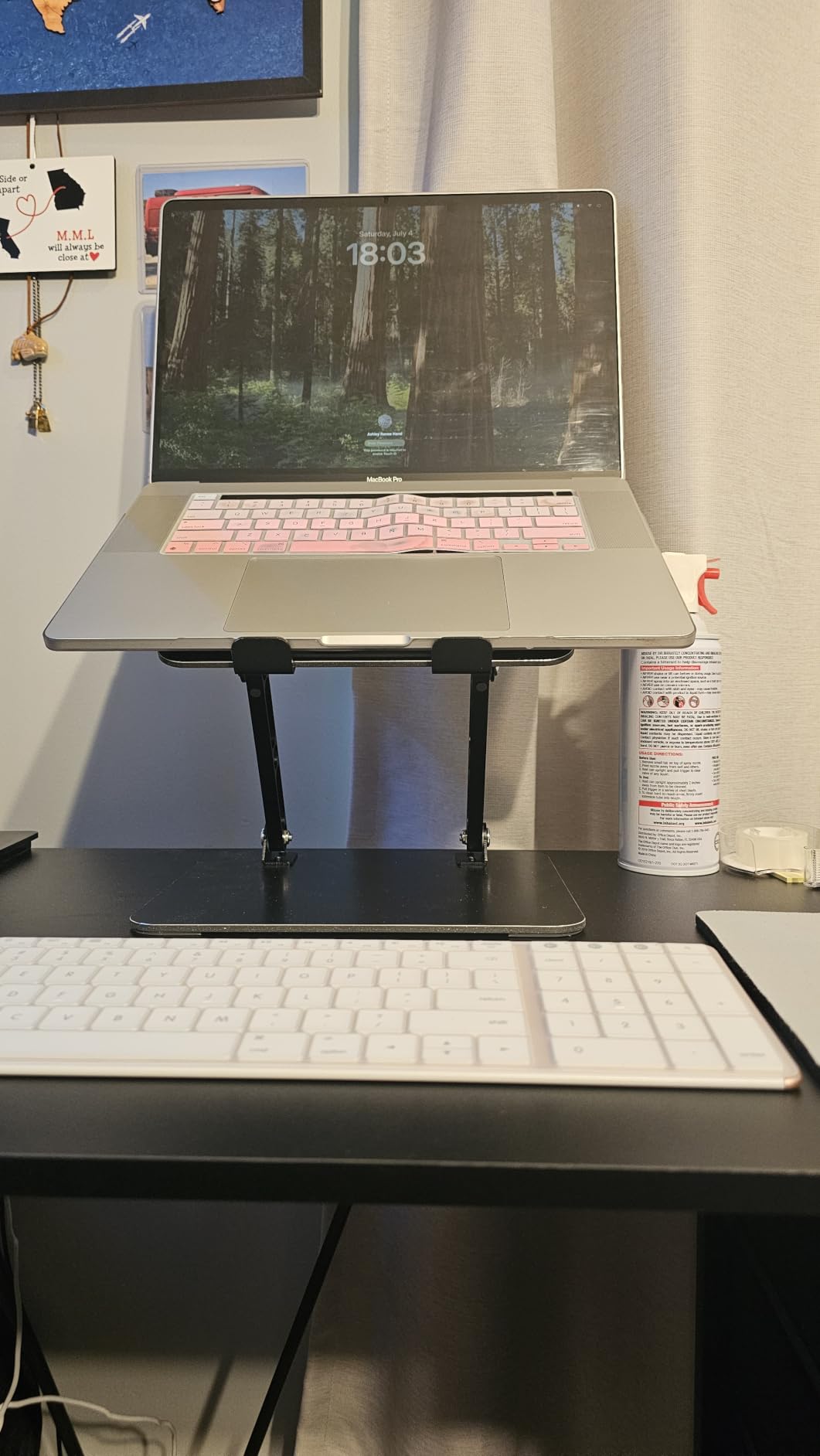 Adjustable Laptop Stand for Desk, Metal Foldable Laptop Riser Holder, Portable Desktop Book Stands, Ventilated Cooling Computer Notebook Stand Compatible with 10-15.6