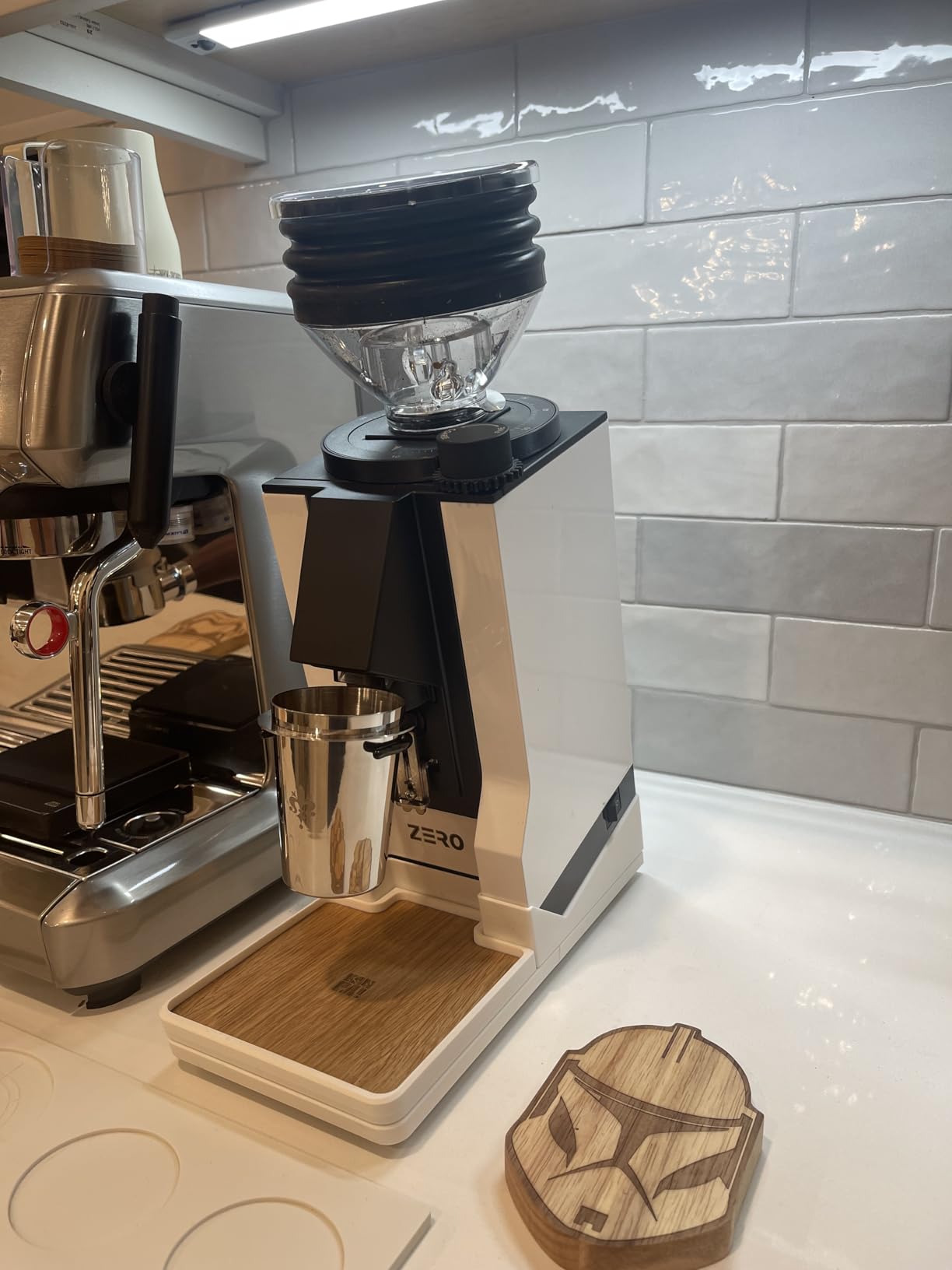 Eureka Mignon Zero Single Dose Espresso Grinder, White | Low Retention | Silent Technology | Stepless | 55mm Burrs | 46g customer photo 1