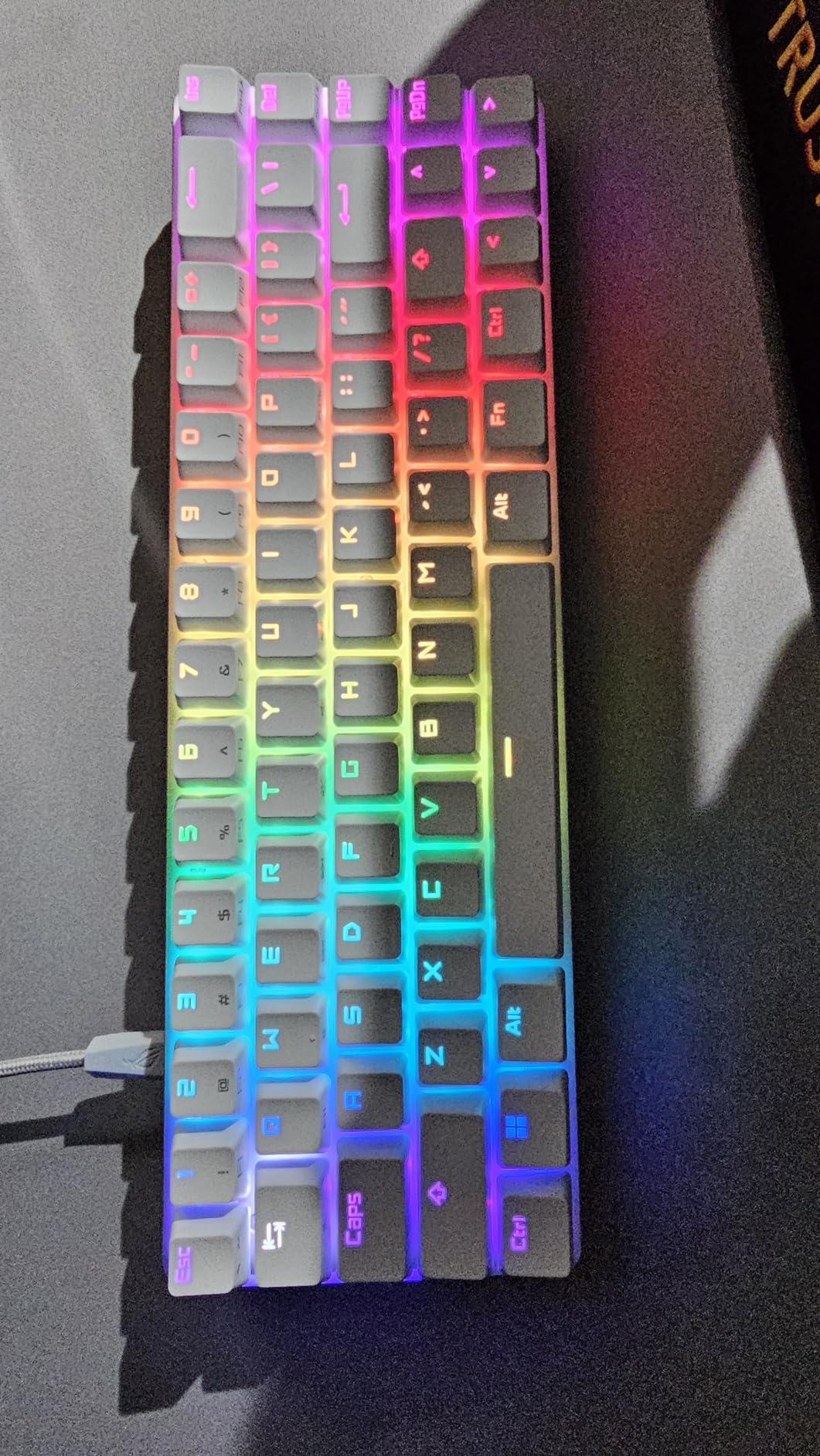ASUS ROG Falchion Ace 65% RGB Compact Gaming Mechanical Keyboard, Lubed ROG NX Red Switches & Switch Stabilizers, Sound-Dampening Foam, PBT Keycaps, Wired with KVM customer photo 2