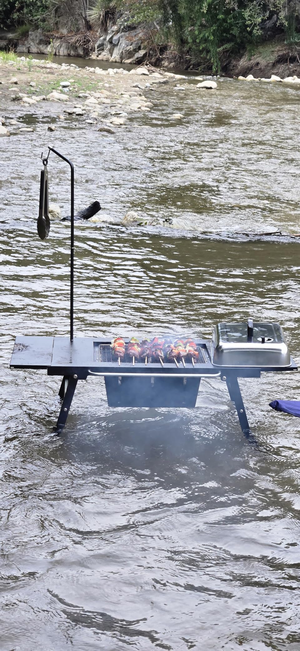 Naturehike Portable IGT Table with Charcoal Grill, Folding Camping Table and BBQ Grill with Desk Extension and Lantern Stand, Perfect for Outdoor Barbecue Camping Cooking Travel Picnic customer photo 1