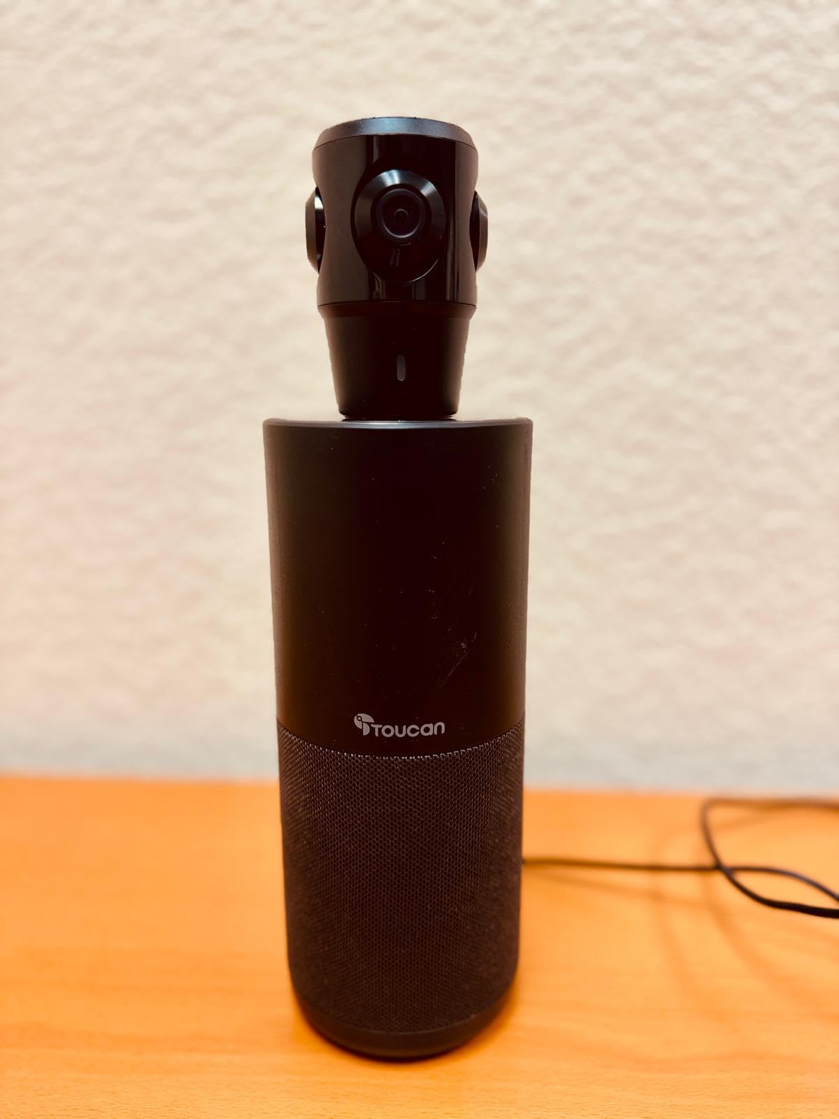 TOUCAN 360-Degree Video Conference Camera, 1080p HD Webcam with 4 Noise Reduction Mics, Speaker, AI Tracking, Works with Zoom, Google Voice, Microsoft Teams and More, for PC/Mac/Tablet customer photo 2