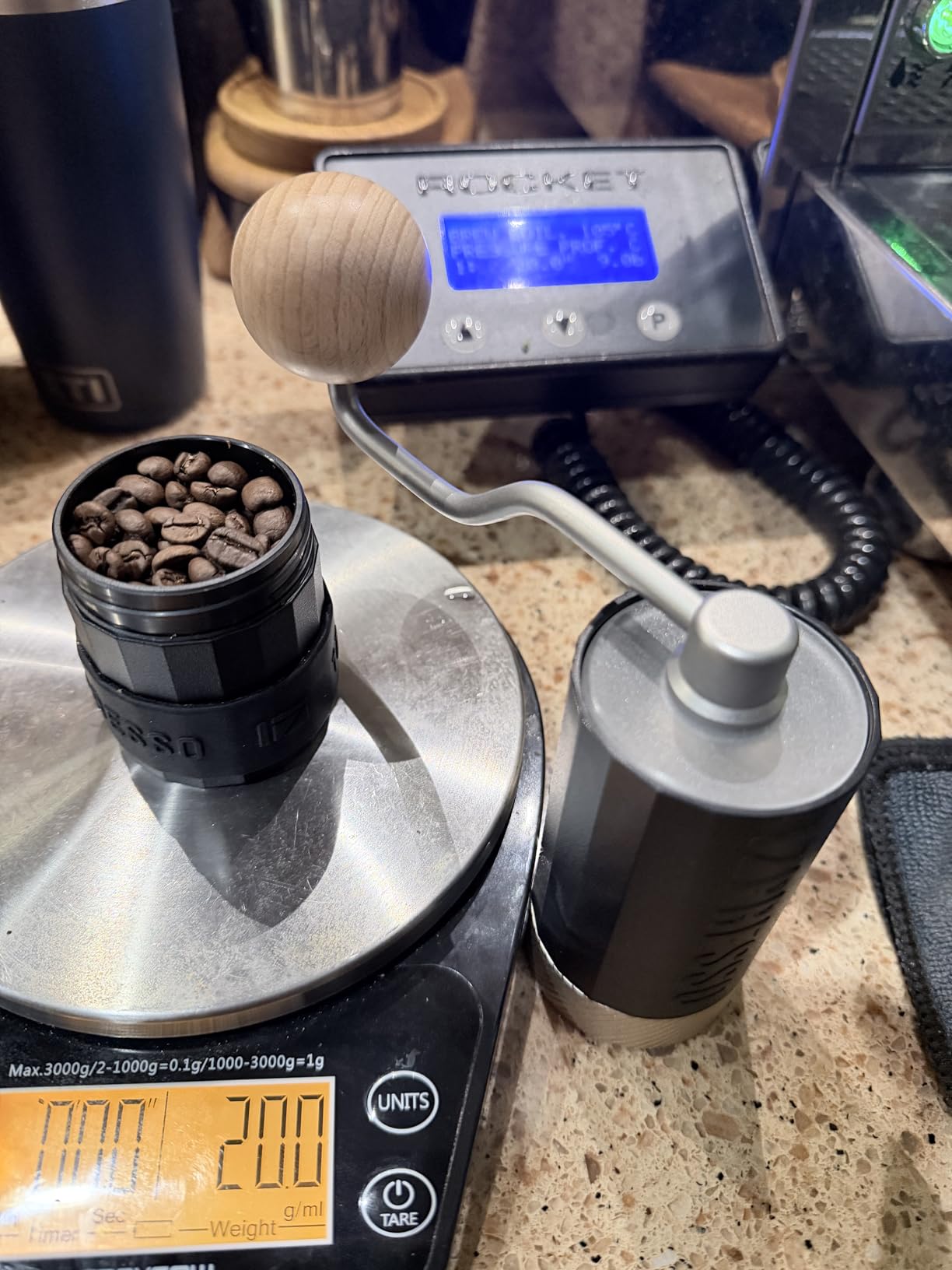 1Zpresso Q Air Manual Coffee Grinder-Black, Mini Slim Travel Sized Fits in the plunger, Stainless Steel Conical Burr, Numerical Adjustable Setting for Pour Over French Press Cold Brew customer photo 2