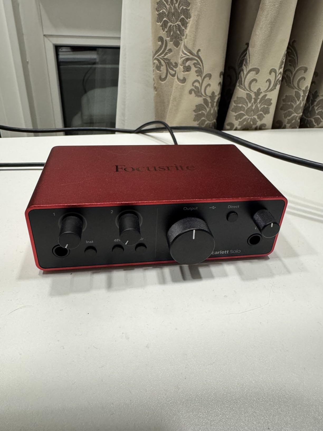 Focusrite Scarlett Solo 4th Gen USB Interface with Software Suite, Bundle with HA 10' XLR Microphone Cable customer photo 1