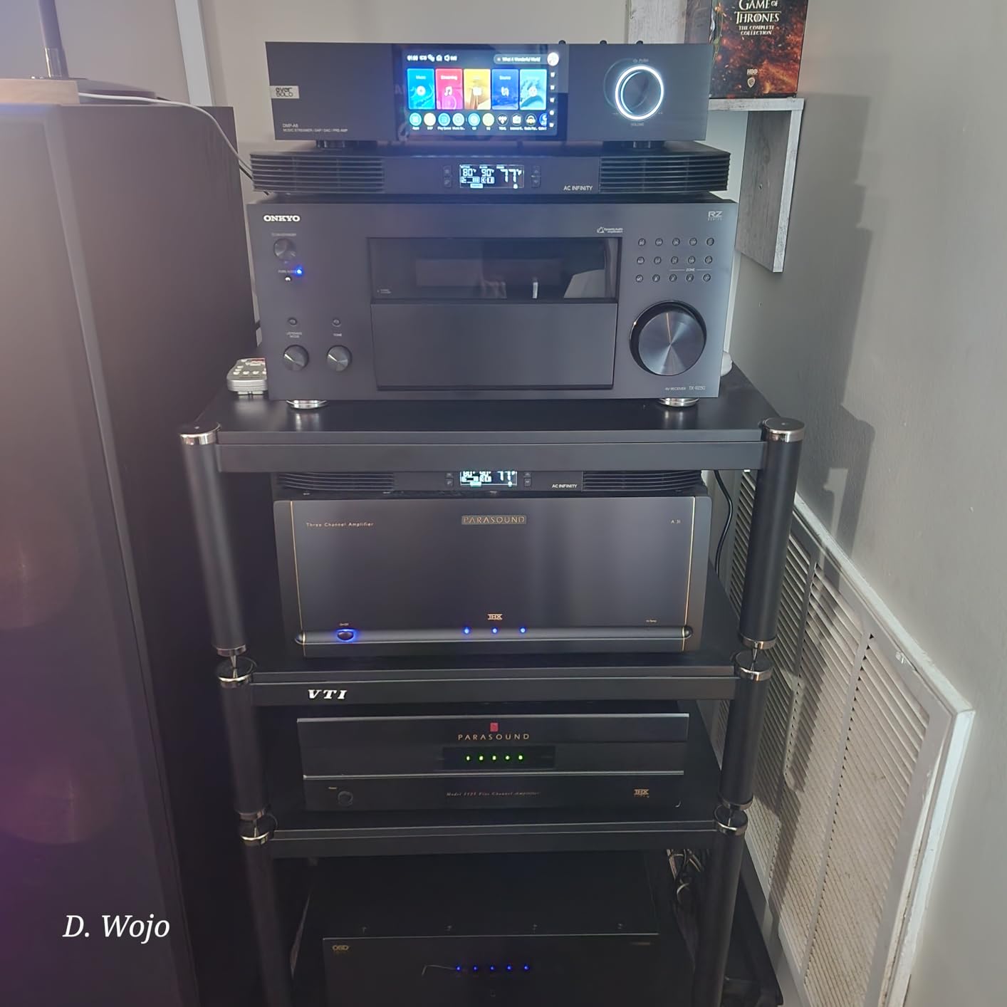 Eversolo DMP-A8 Music Streamer, DAP, DAC, Preamp, 4GDDR4 + 64GeMMC AK4191EQ+AK4499EX, ARC Input, IIS Output, UV Meters, Spectrums, Parametric EQ, DSD512 PCM768kHz/32bit Black customer photo 1