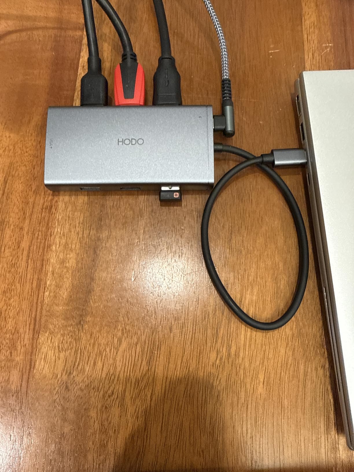 USB C Docking Station Dual Monitor Adapter for Dell HP, Laptop Docking Station 3 Monitors Quad Display USB C Hub Dongle to 4K HDMI+DP+VGA,3 USB2.0,100W PD,8 in 1 Thunderbolt Dock for Lenovo,Surface customer photo 2