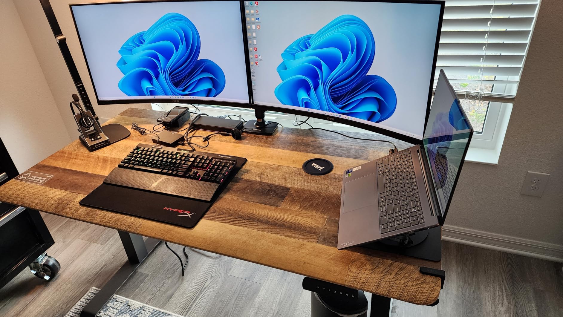ComfortEdge 60x30 Inch Adjustable Electric Standing Desk - Sit Stand VariDesk with Memory Presets, Sloped Edge, 200 LB Capacity + Tool-Free Assembly (Black) customer photo 1