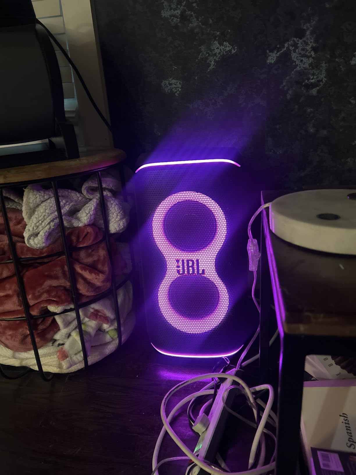 JBL PartyBox Club 120 - Portable Party Speaker with Foldable Handle, Powerful JBL Pro Sound, Futuristic lightshow, Up to 12 Hours of Play time, Splash Proof, Dual Mic & Guitar Inputs (Black) customer photo 1