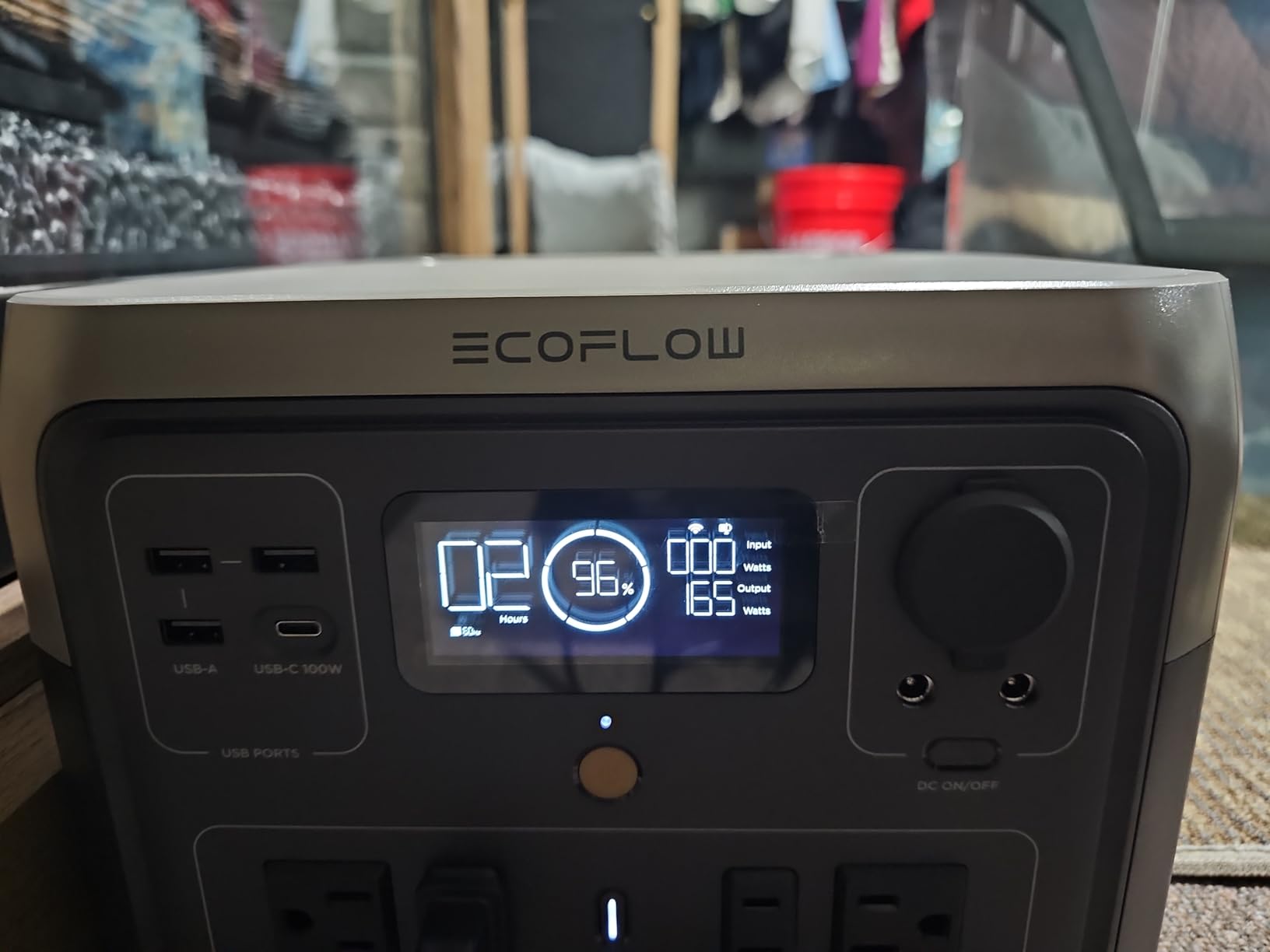 EF ECOFLOW Portable Power Station River 2 Max 500, 499Wh 500W, 1 Hr Fast Charging, LiFePO4 Battery, Up to 1000W Output Solar Generator customer photo 2