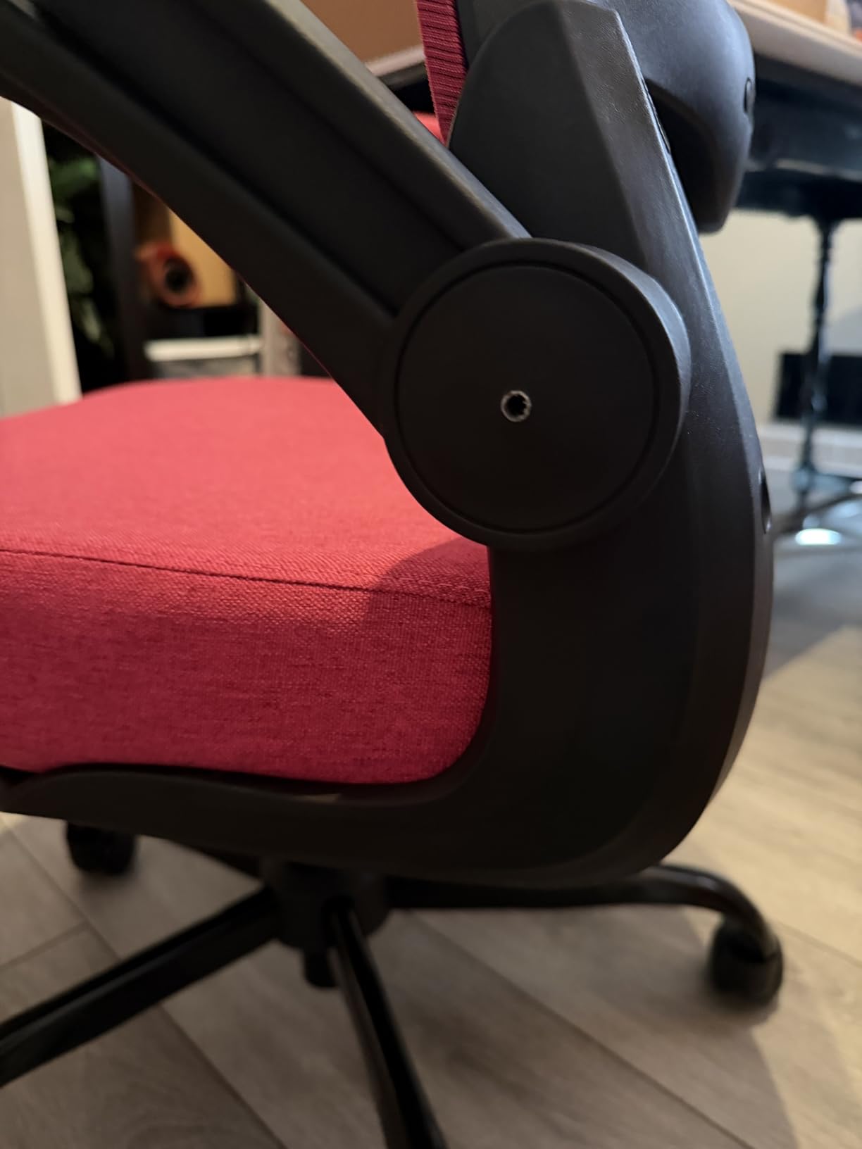 Mimoglad Office Chair, Ergonomic Desk Chair with Adjustable Lumbar Support, High Back Mesh Computer Chair with Flip-up Armrests-Task Chairs, Executive Chair for Home Office customer photo 2