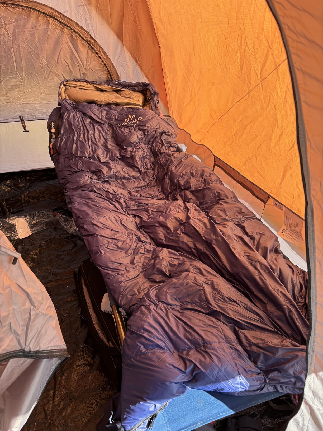 0 20 Degrees F Down Sleeping Bag for Adults, 4 Season Rectangle Down Sleeping Bag for Camping Hiking customer photo 1