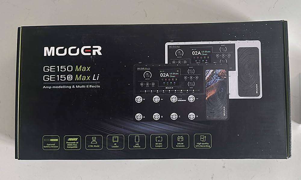 MOOER GE150 Pro Guitar Multi Effects Processor, 200 Presets, 170 Effects, NAM & MNRS Support, 55 Amp Models, USB OTG customer photo 2