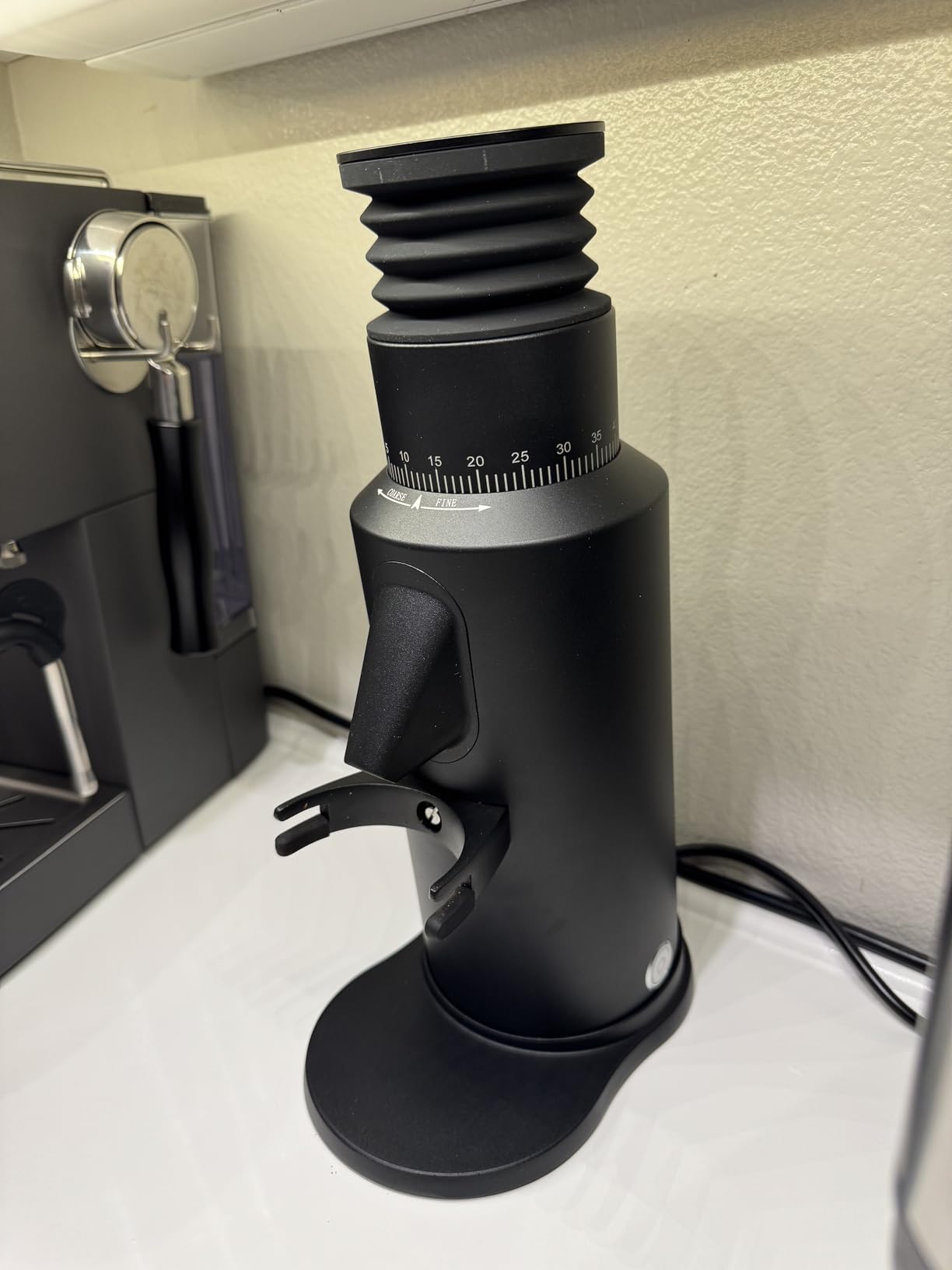 beanglass T64 Single Dose Coffee Grinder, 64mm Flat Burrs Electric Espresso Grinder (Black) customer photo 2