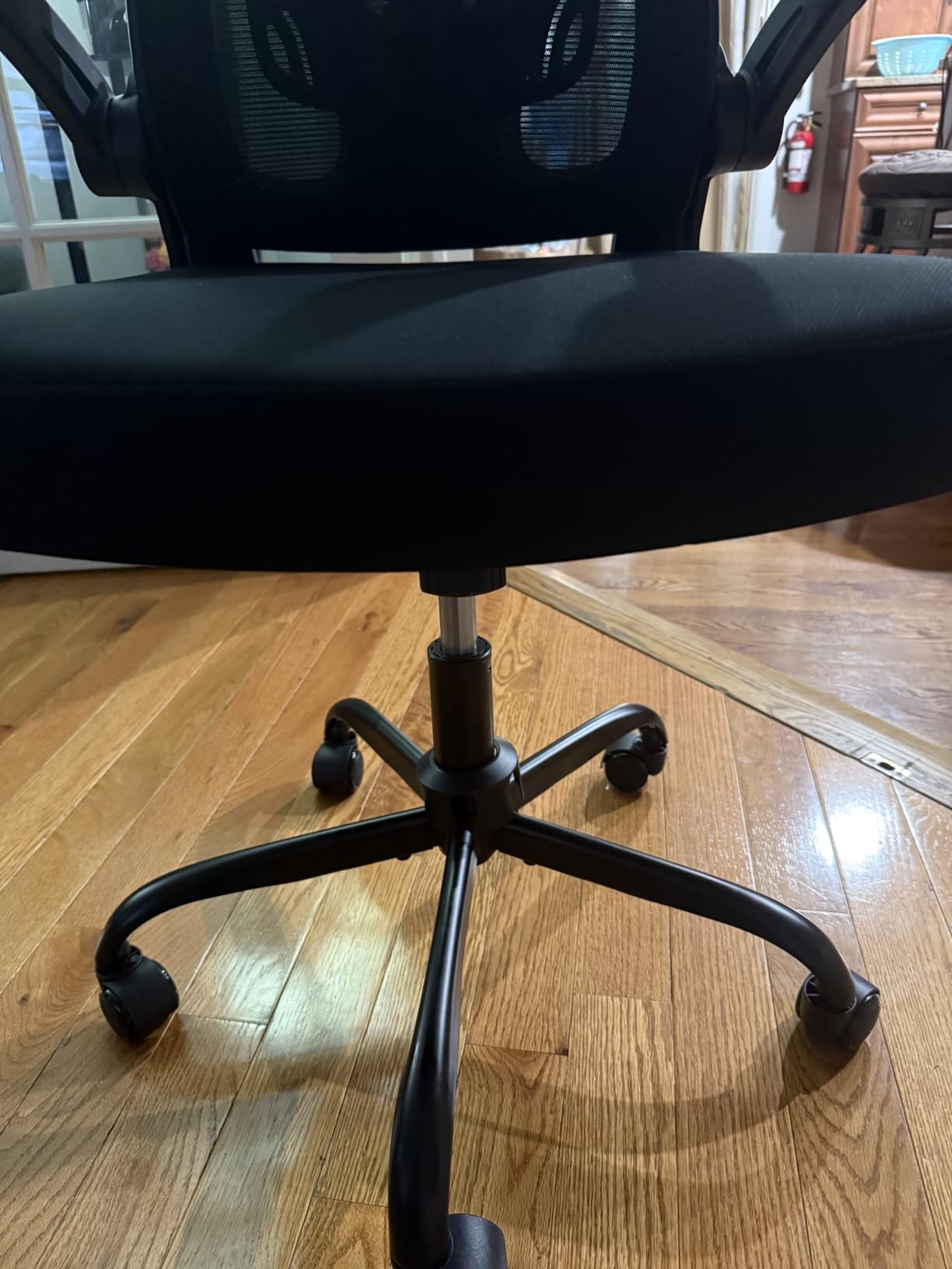 Office Chair, Ergonomic Desk Chairs 330LBS Capacity High Back Mesh Computer Chair with Flip-up Armrests, Comfy Work Chair with Adjustable Lumbar Support, Rolling Chair customer photo 2