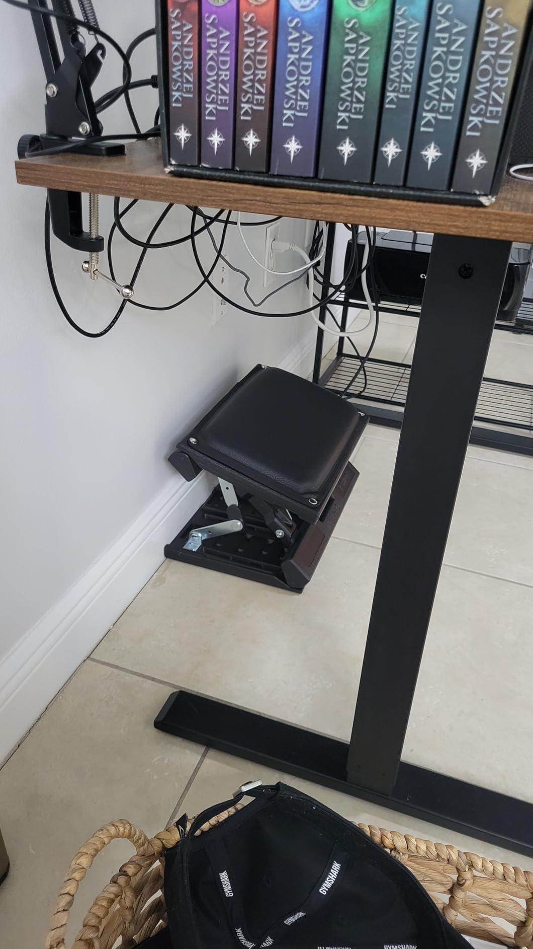 Adjustable Foot Rest Under Desk for Office, Home, Gaming & Study, Large Panel - Infinite Angle, Ergonomic Footrest, Removable Cushion, Foldable Design, Large 15.75