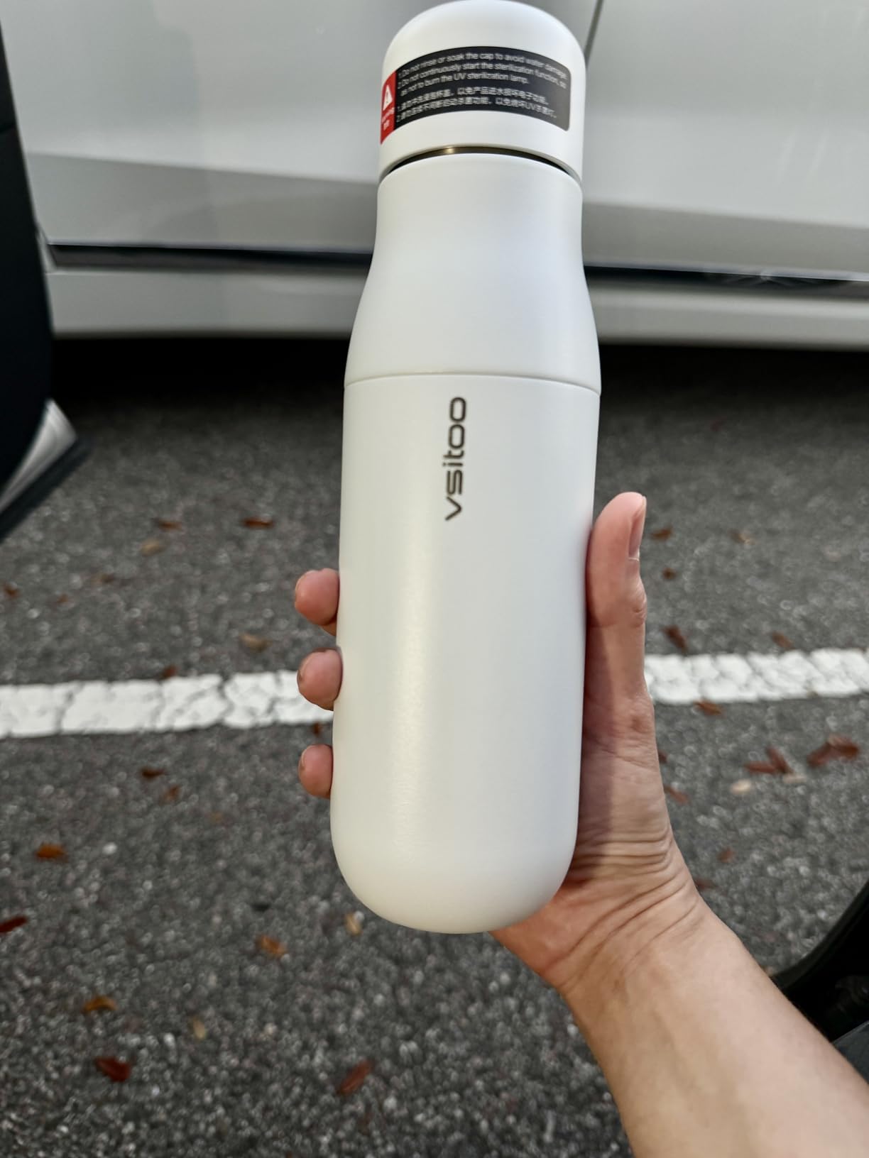 VSITOO S1 Pro 15oz AI Self-Cleaning Insulated Mini Water Bottle for Purse | Auto UV-C, 30-Day Battery, Magnetic, 304 Stainless Steel, IPX7, BPA-Free, Smart Display, Leak-Proof, Gym, Gift for Women Men customer photo 1