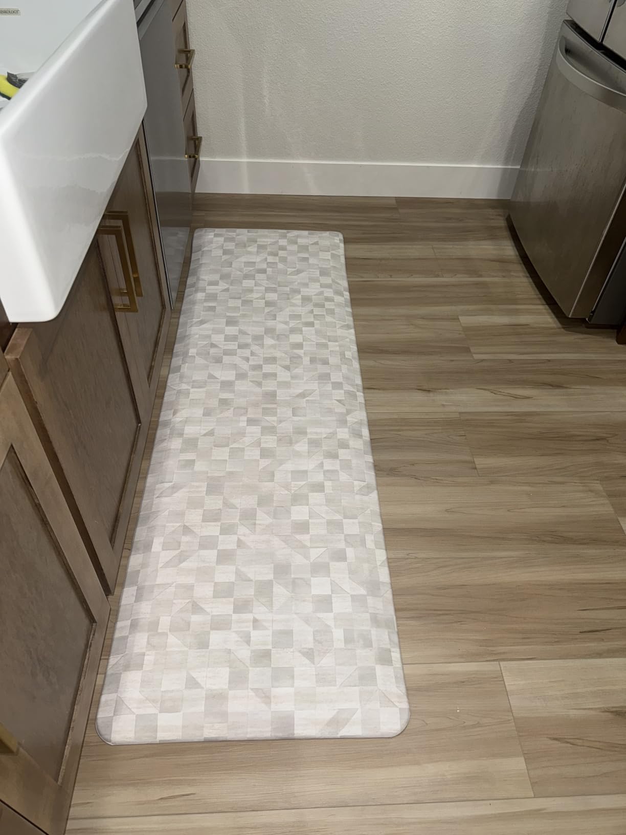 Nama Standing Mat - Anti-Fatigue Kitchen Mats for Floor, Cushioned & Non-Slip Kitchen Comfort Mat for Standing, Thick Foam Anti-Fatigue Mat for Kitchen & Workspaces, Fawn Brown 22