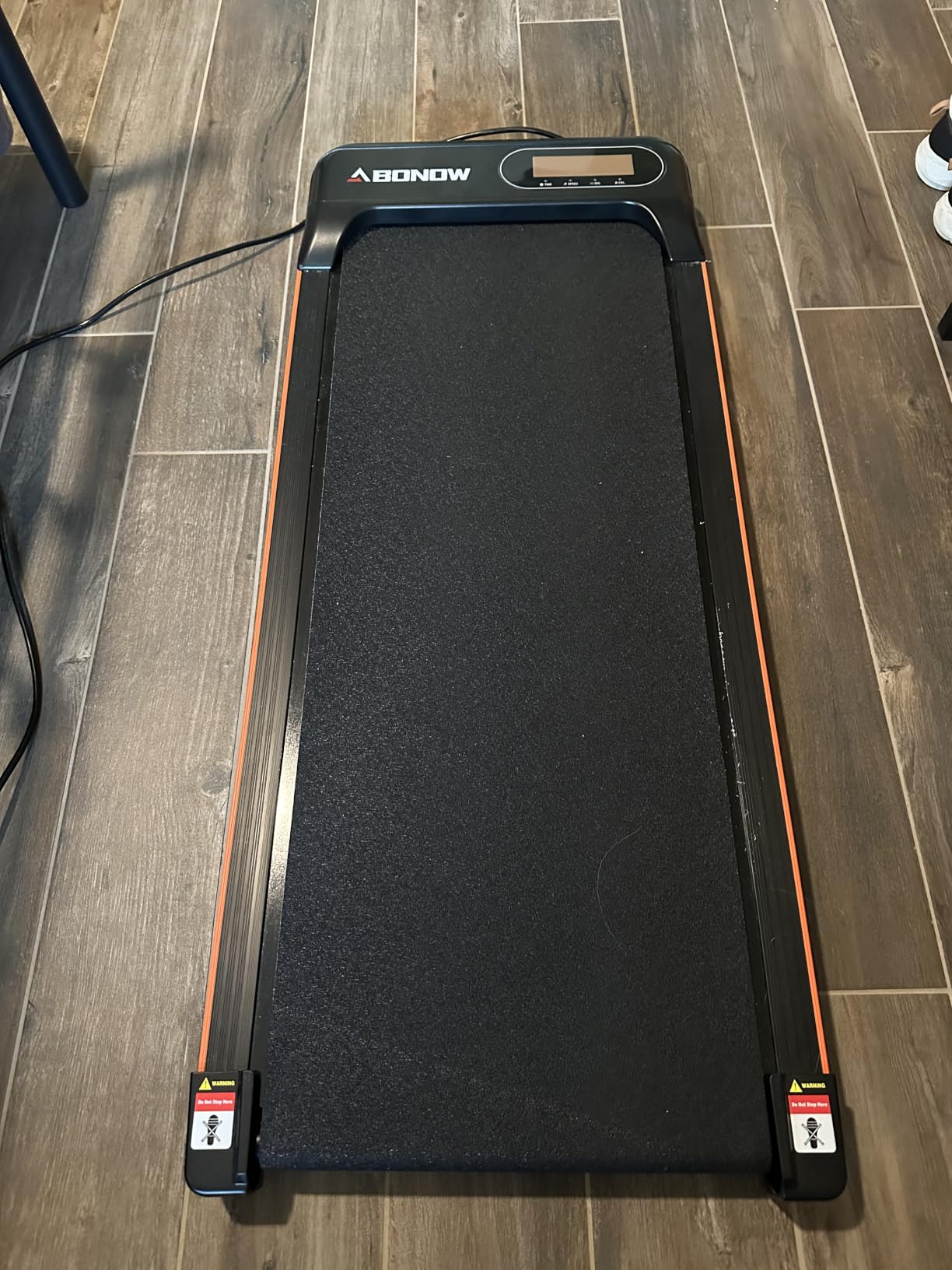 Walking Pad Under Desk Treadmill for Home Office | 8% Manual Incline, Remote Control, LED Display, 265 LBS Capacity, 2.5HP Compact Treadmills for Walking Jogging customer photo 2
