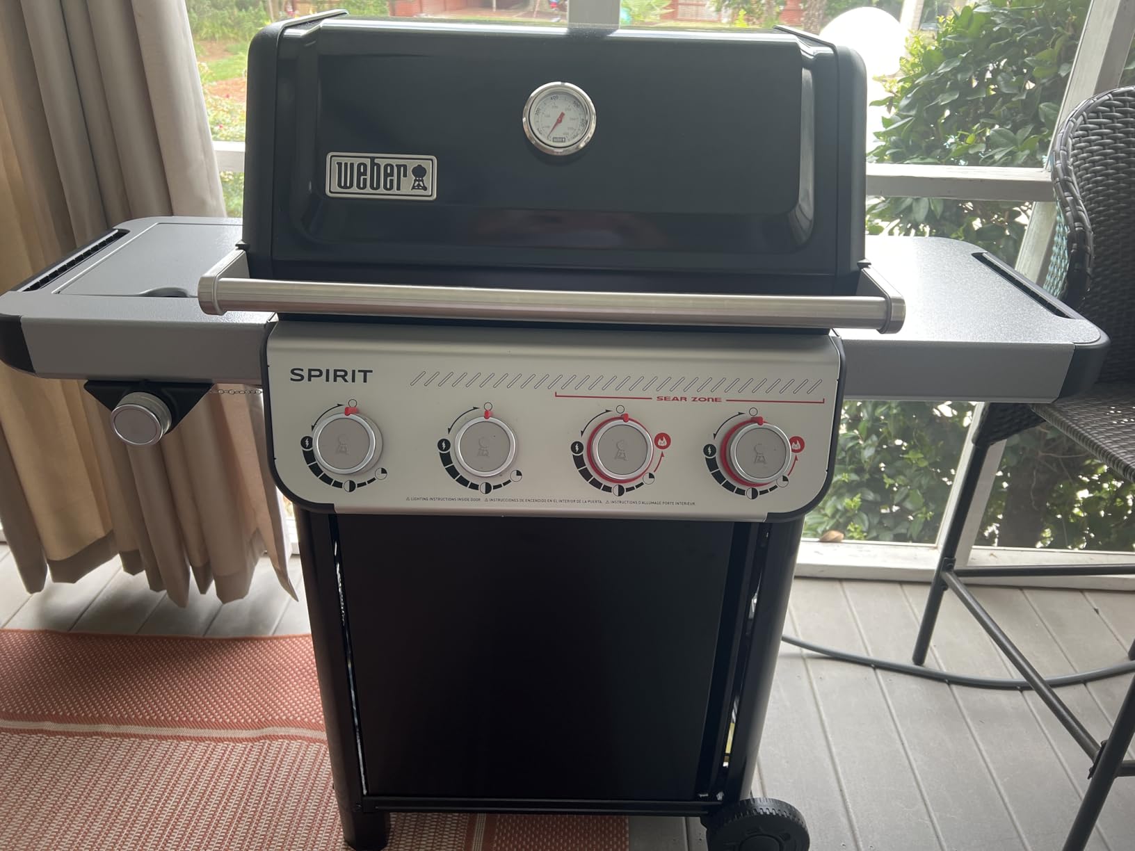 Weber Spirit E-435 Natural Gas Grill for Outdoor Cooking, 4 Burners and 1 Side Burner, Black - Porcelain-Enameled Cast-Iron Grates, 2 Boost Burners, Sear Zone, Weber Works Rails customer photo 2