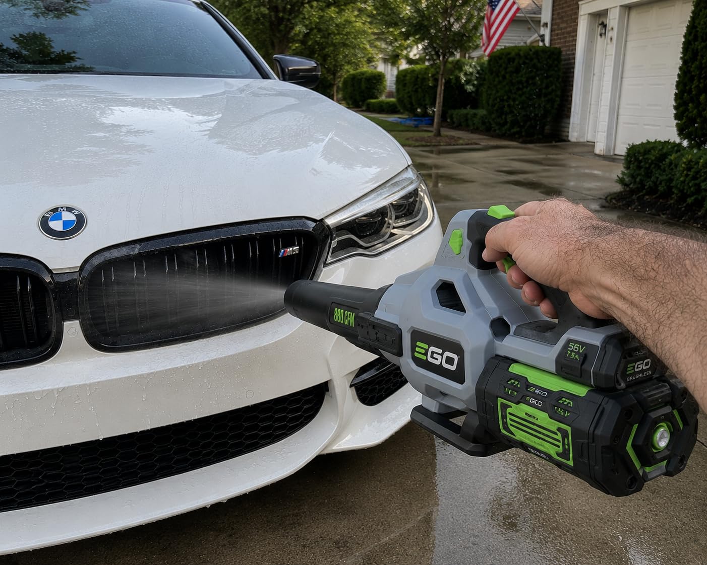 EGO Power+ Cordless Electric Leaf Blower, 880 CFM, Two Batteries - LB8803-2 customer photo 1