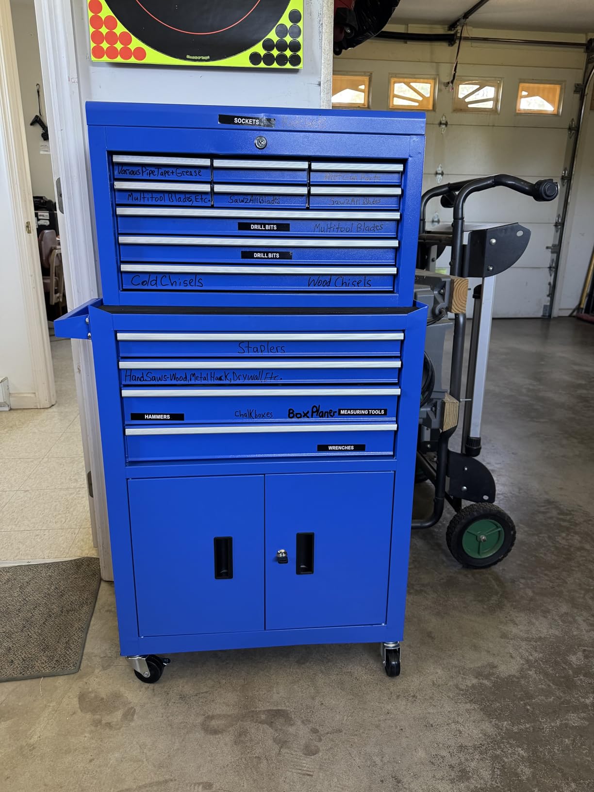 13-Drawer Double Door Rolling Tool Chest, 2 in 1 Detachable Tool Chest, Tool Box with Drawers and Wheels, Large Tool Cabinet with Lock, Metal Standing Toolbox for Garage Workshop-Black customer photo 1