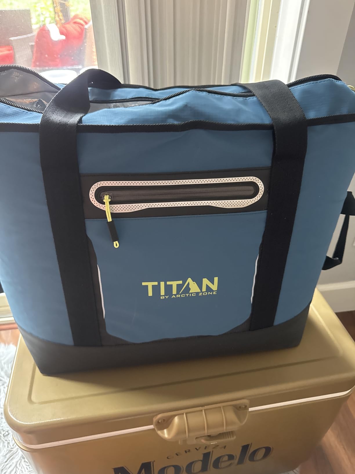 Titan 30 Can Cooler Tote, Keeps Ice Up to 3 Days | Insulated bag, leak proof lining, shoulder straps, water and stain repellent exterior customer photo 1