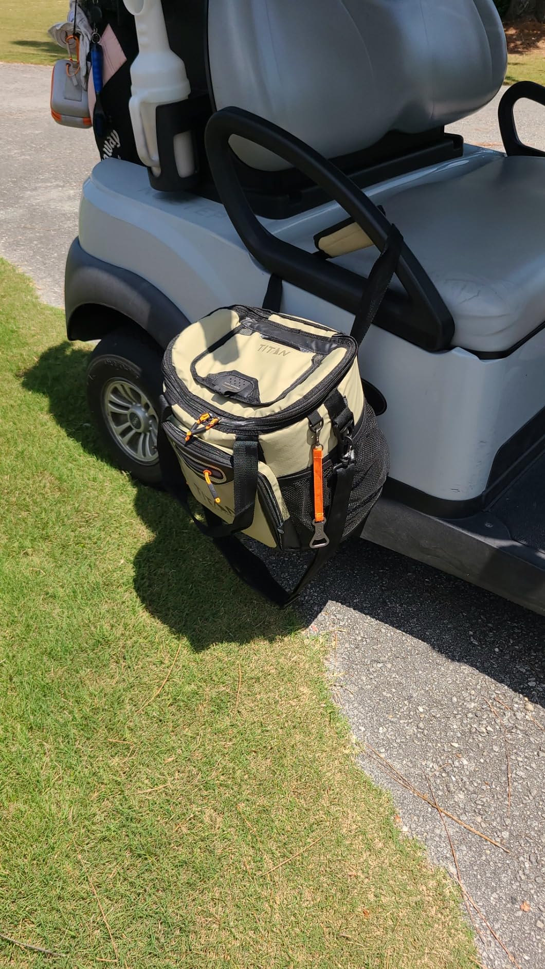 Titan 30 Can Cooler Tote, Keeps Ice Up to 3 Days | Insulated bag, leak proof lining, shoulder straps, water and stain repellent exterior customer photo 2