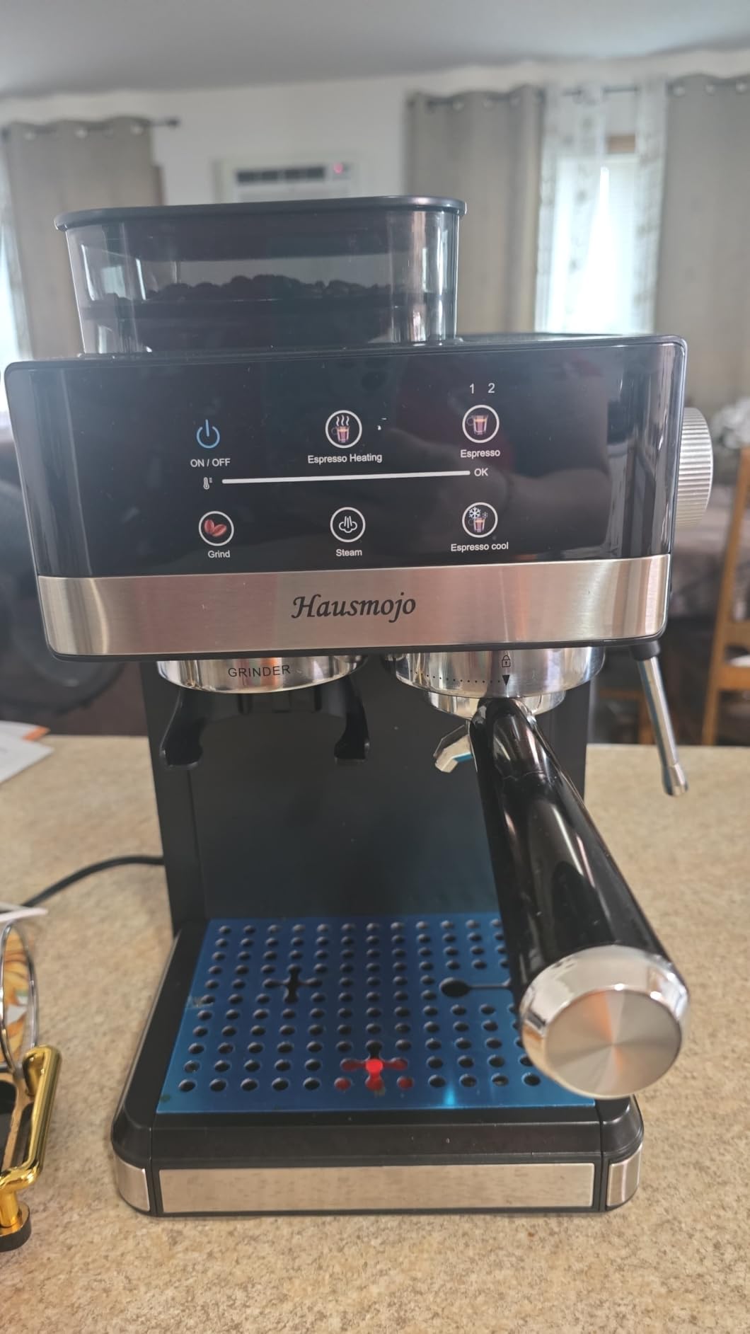 Espresso Machine with Grinder & Milk Frother, 20 Bar | 20 Grind Settings, Steam Wand for Latte & Cappuccino, Hot & Cold Brew, 61oz Removable Tank customer photo 2