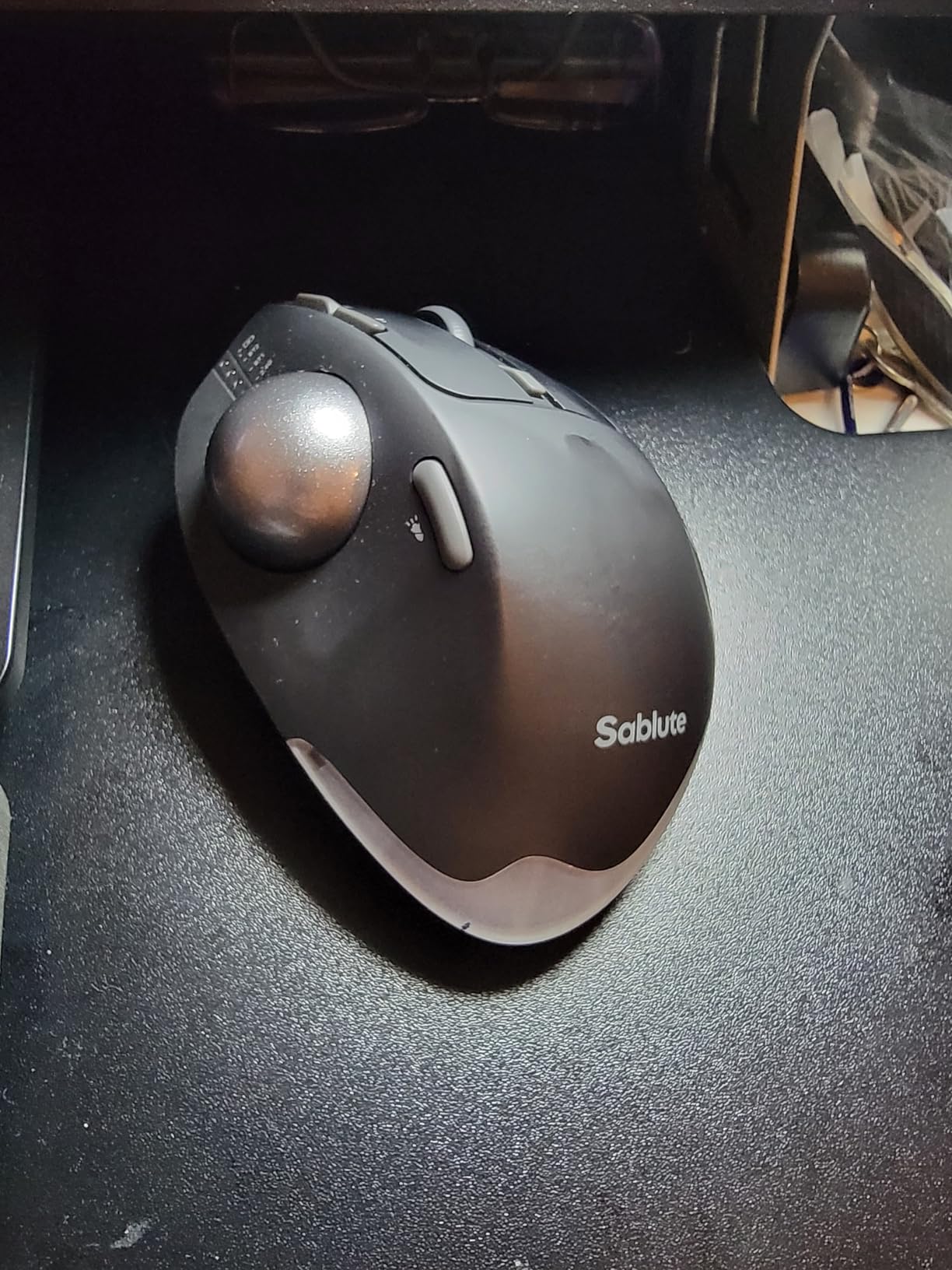 SABLUTE MAM1 Pro Ergonomic Wireless Trackball Mouse, Adjustable 0/18 Degree Angle, Thumb Control Mice, Quiet Click, 3 Multi-Device Bluetooth & USB Receiver, Rechargeable Mouse for Office, Windows Mac customer photo 1