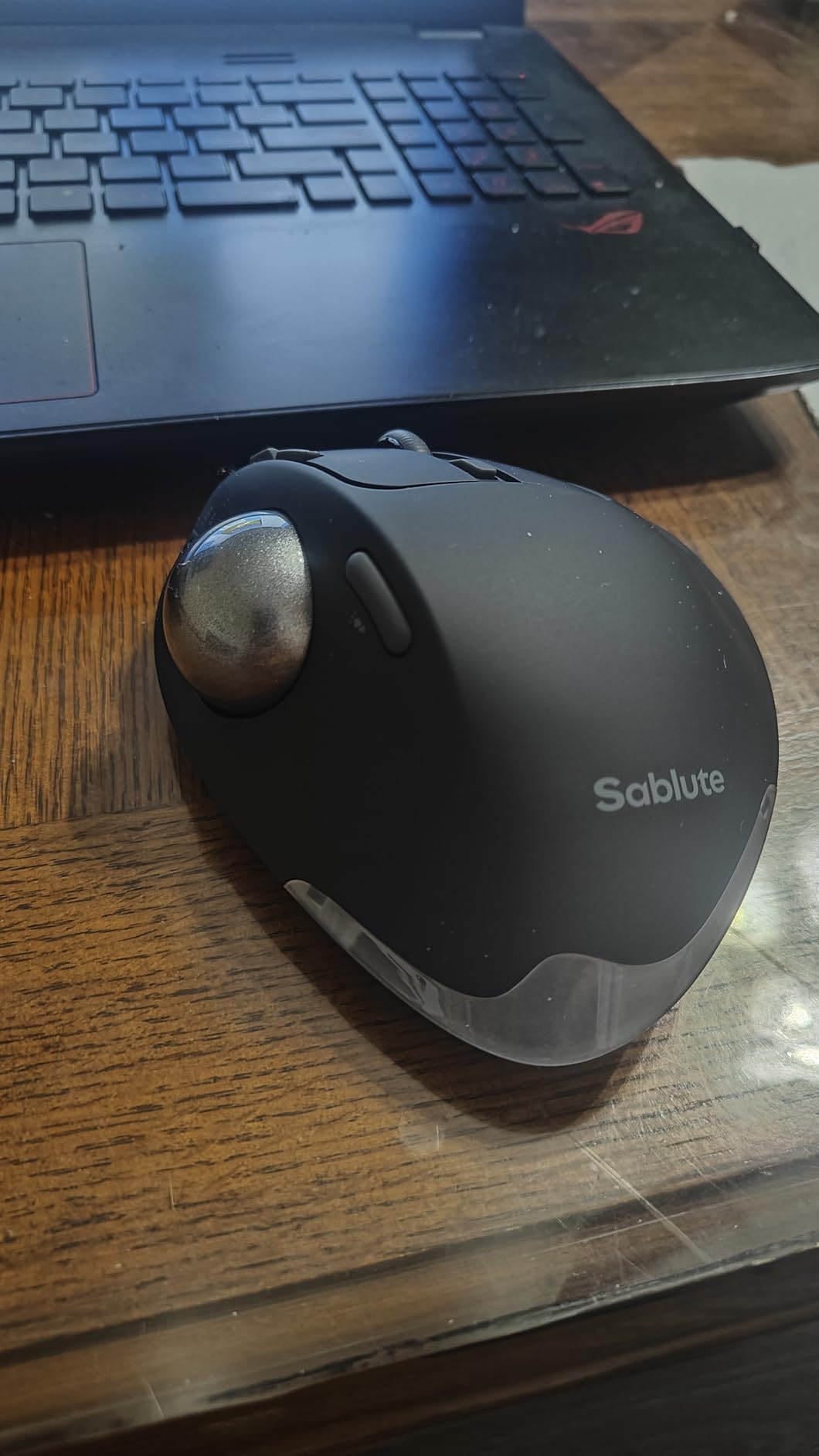SABLUTE MAM1 Pro Ergonomic Wireless Trackball Mouse, Adjustable 0/18 Degree Angle, Thumb Control Mice, Quiet Click, 3 Multi-Device Bluetooth & USB Receiver, Rechargeable Mouse for Office, Windows Mac customer photo 2