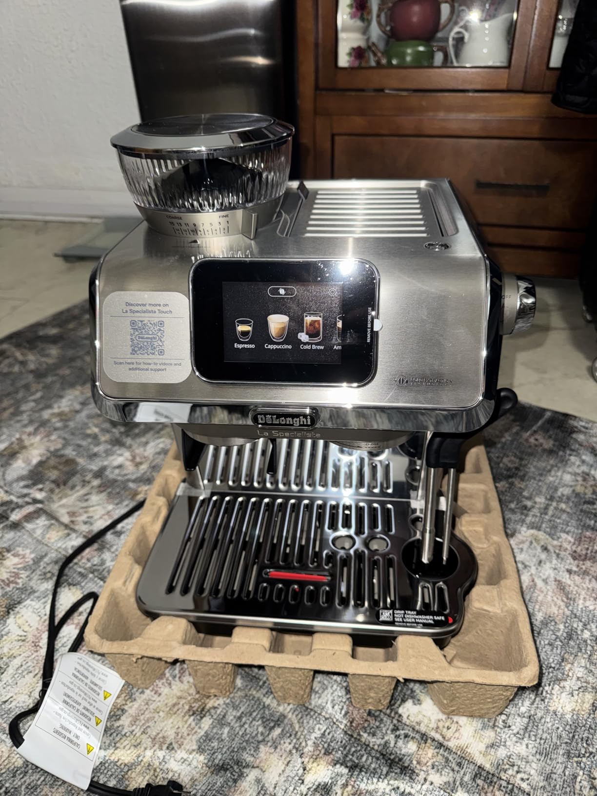 De'Longhi La Specialista Touch Espresso Machine with Coffee Grinder | #1 Worldwide Espresso Machine Maker, Guided Brewing, 10 Preset Recipes, Automatic or Manual Milk Frother, Touchscreen Display customer photo 2