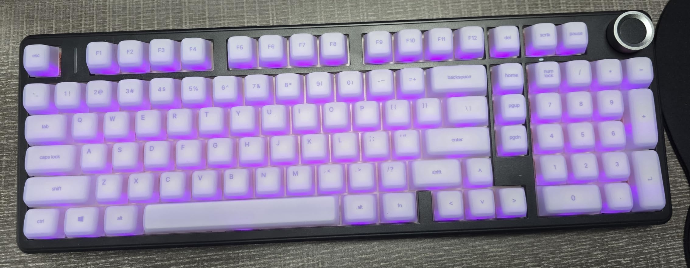 AULA F99 Pro Wireless Mechanical Keyboard-Silent Version, BT5.0/2.4GHz/USB-C Hot Swappable Custom Keyboard, Gasket Structure, Pre-lubed Linear Switches RGB Backlit Computer Gaming Keyboards, Black customer photo 1