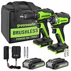 GREENWORKS 24V (8-TOOL) Combo (Drill, Impact Driver, Circular Saw, Reciprocating Saw, Jigsaw, Multi-Tool, Sander, Flashlight), 4.0Ah + (2) 2.0Ah (Power Bank) Batteries, (2) Cables, 65W Rapid Charger customer photo 2