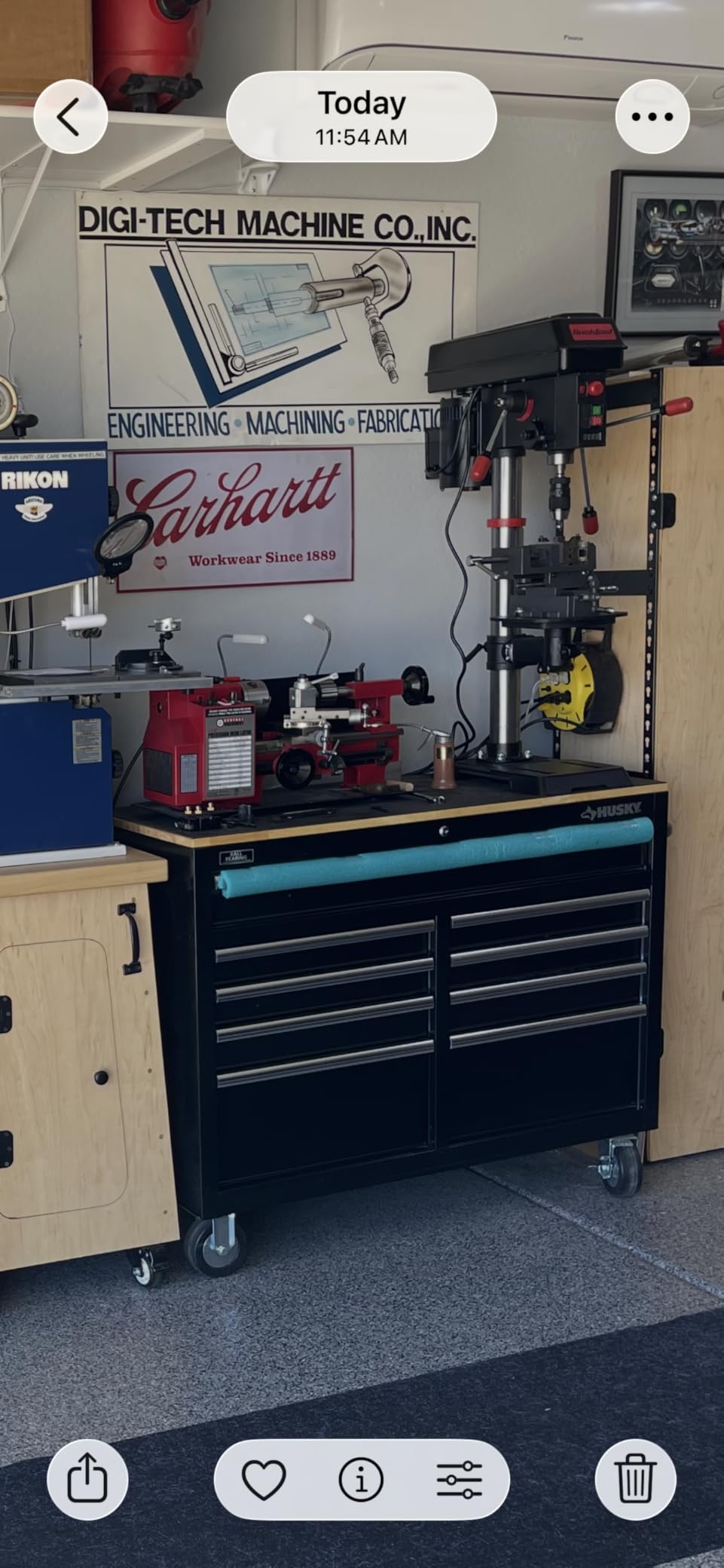 BUCKTOOL 12'' 6 Pole Motor Variable Speed Benchtop Drill Press 360-2000RPM, 3/4HP Powerful Bench Drill Press with Laser and Worklight, Low Speed Tabletop Drilling Machine for Metalworking, Woodworking customer photo 2