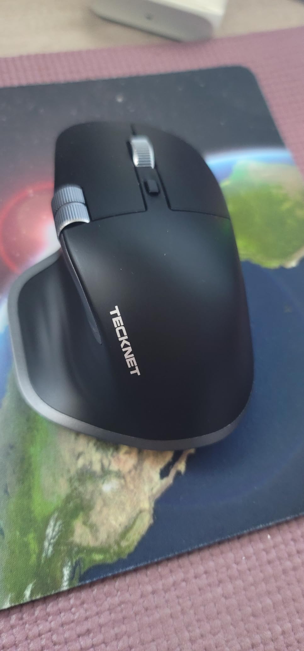 TECKNET Wireless Mouse, Bluetooth Mouse (BT5.3/5.0 & 2.4G) Rechargeable Ergonomic Optical Mouse with 6 Adjustable DPI, Side Scroll, Quiet Clicks, 7 Buttons customer photo 2