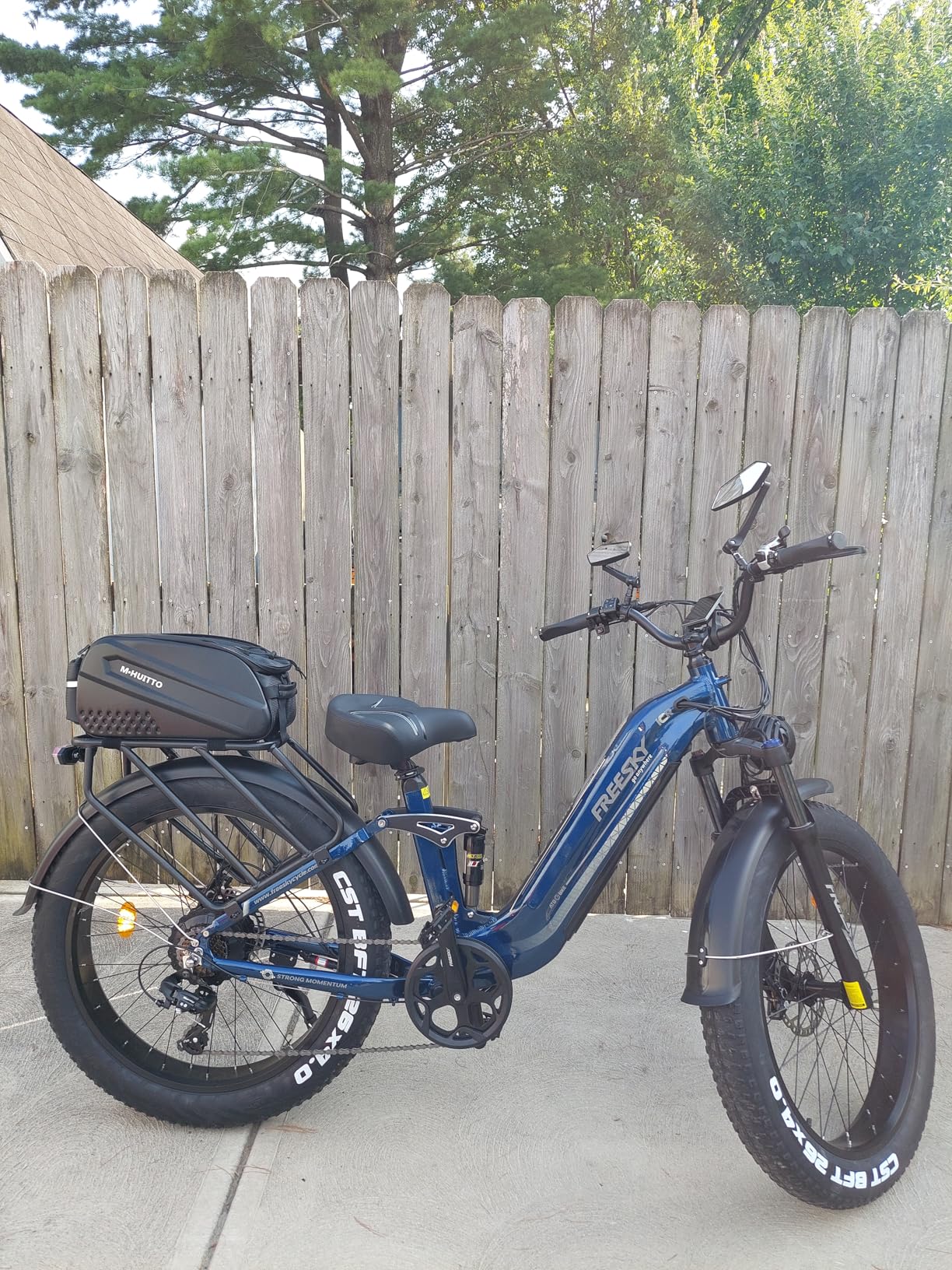 FREESKY Ranger AIR Dual Motor Electric Bike for Adults, 3500W 200NM Fast Ebike,105Miles Long Range E Bike,Full Suspension Electric Mountain Bike, 26'' Fat Tire Electric Bicycle for Man Womens Hunters customer photo 2