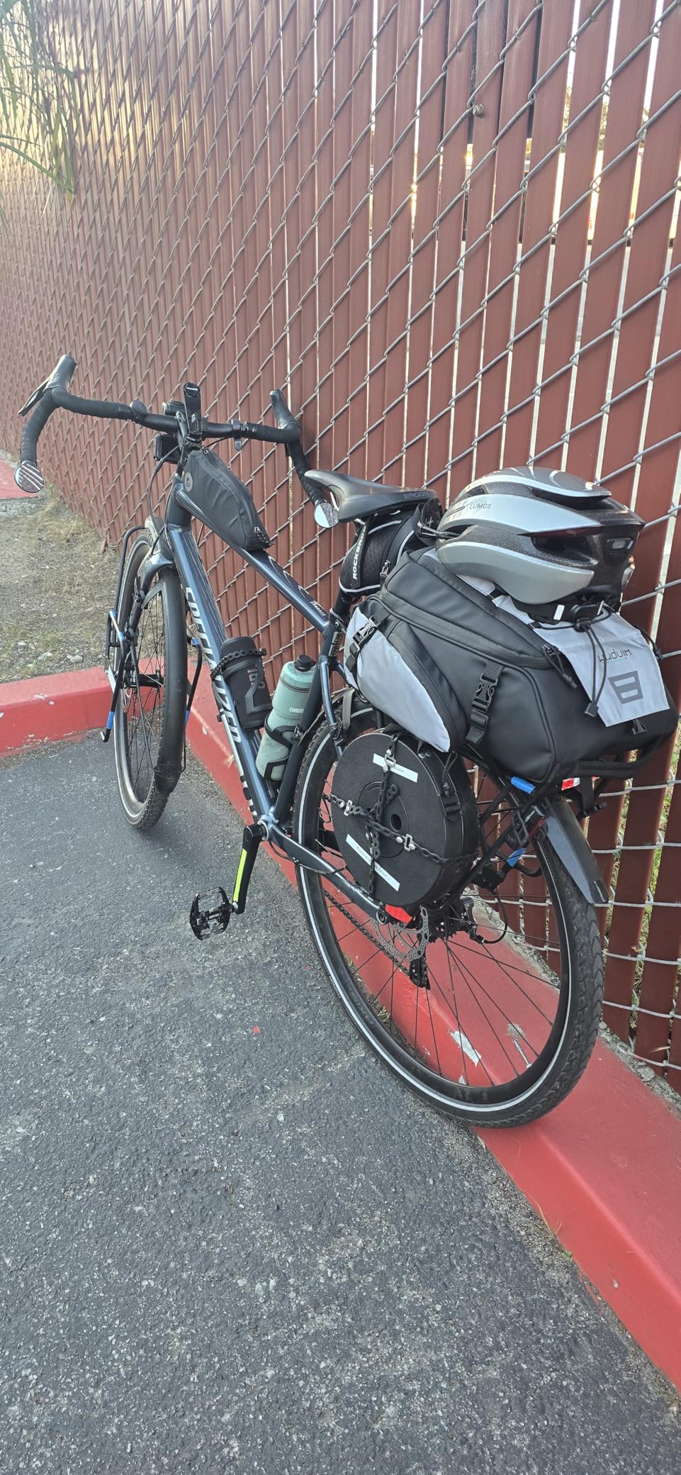 19L Reflective Bike Rack Bag Large Capacity Waterproof Rear Bag with Rain Cover E-Bike Bicycle Accessories Basket Storage Crossbody Saddle Shoulder Rear Seat Luggage Pouch Bag Accesorios Bicicletas customer photo 2