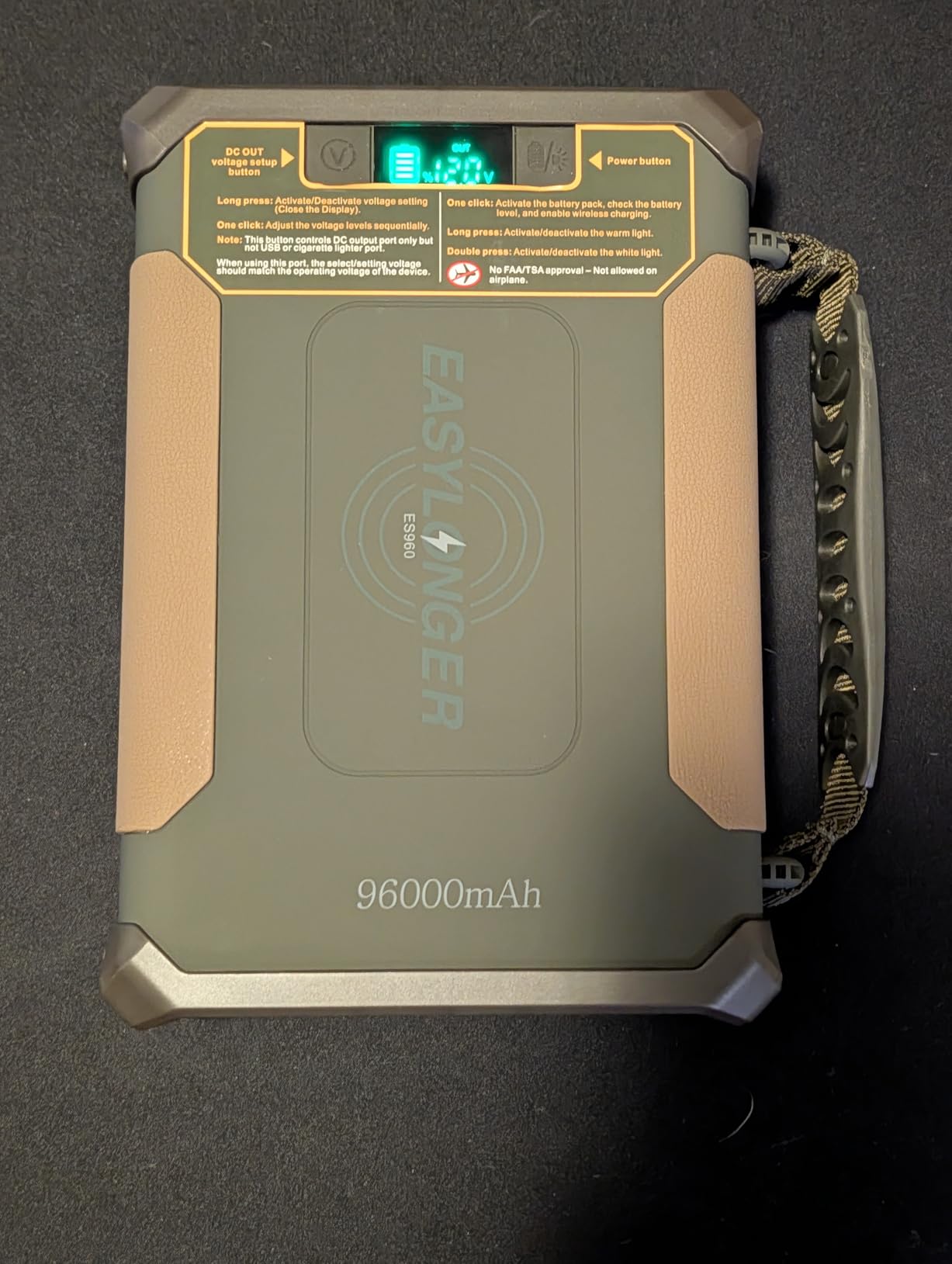 EASYLONGER CPAP Battery Backup ES960 PRO, 297.6Wh LiFePO4 Battery Pack | 3-Night CPAP Power, Compatible with AirSense 11/10, AirCurve 10/11, AirMini, DreamStation /2, Luna TravelPAP, Camping, RV & Emergency Use customer photo 2