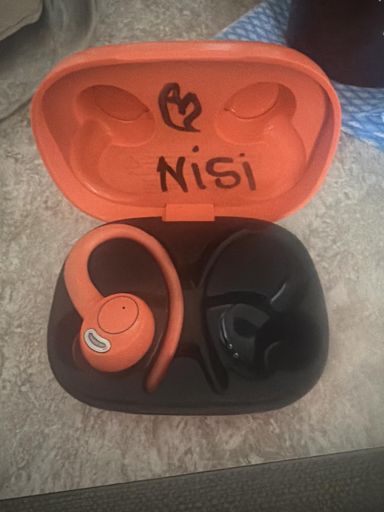 Wireless Earbuds, Bluetooth 5.4 Headphones Sport Over Ear Buds With ENC Mic | Noise Cancelling, 48H, Wireless Earphone With Earhooks, Stereo Deep Bass, IP7 Waterproof ear bud for Workout Running customer photo 1
