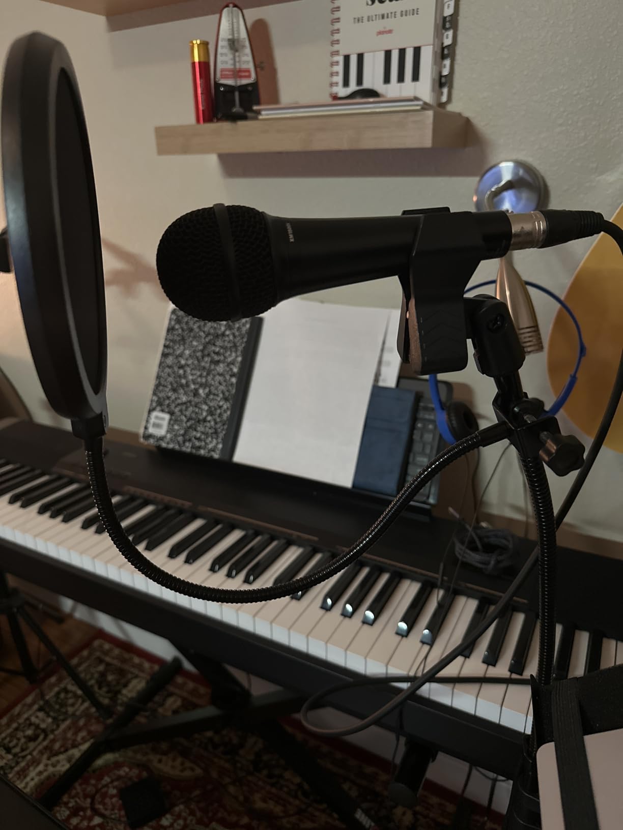 NEEWER Microphone Isolation Ball Shield Pop Filter, Portable Windscreen Mic Cover for Studio Vocal Booth Recording, Sound Absorbing Five Layer Foam Acoustic Equipment for 43-68 mm Mics, MS012 customer photo 1