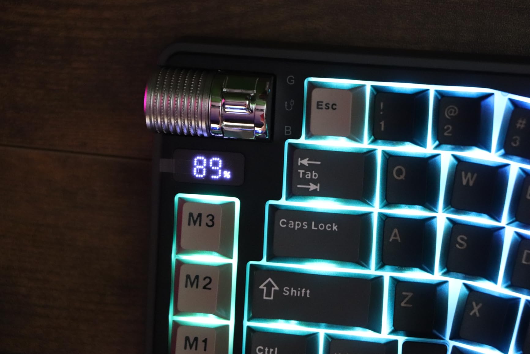 RK ROYAL KLUDGE A70 Wireless Ergonomic Keyboard - 65% Alice Split Mechanical, Bluetooth/2.4GHz/Wired, RGB, Knob & Gasket Mount, Hot Swappable Pre-lubed Linear Switches customer photo 1