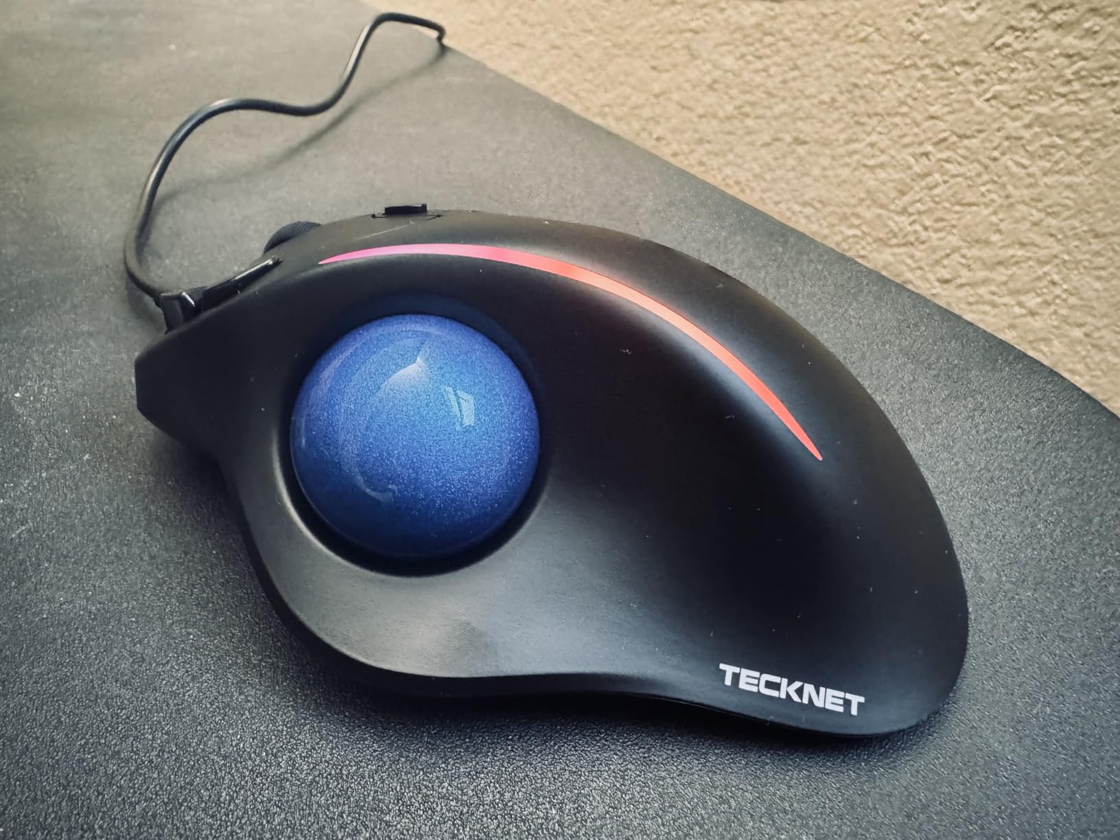 TECKNET Wireless Trackball Mouse, Bluetooth Mouse with Ergonomic, Black customer photo 1