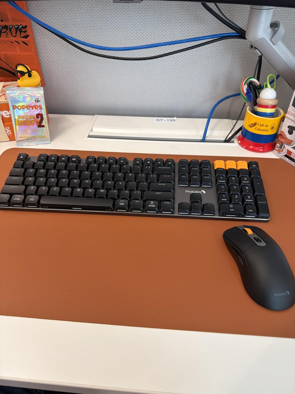 ProtoArc KM310 Mechanical Keyboard and Mouse, Wireless Rechargeable Aluminum Keyboard Mouse, 2.4G+Dual Bluetooth, Linear Red Switches, Multi-Device, No Backlight, for Windows/Mac - Space Gray customer photo 2