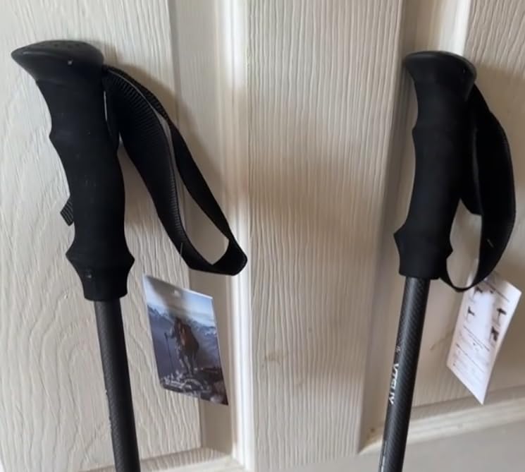 3K Carbon Fiber Trekking Poles - Collapsible, Lightweight Yet Sturdy Hiking Poles with EVA Grip, for Men & Women Hikers customer photo 2
