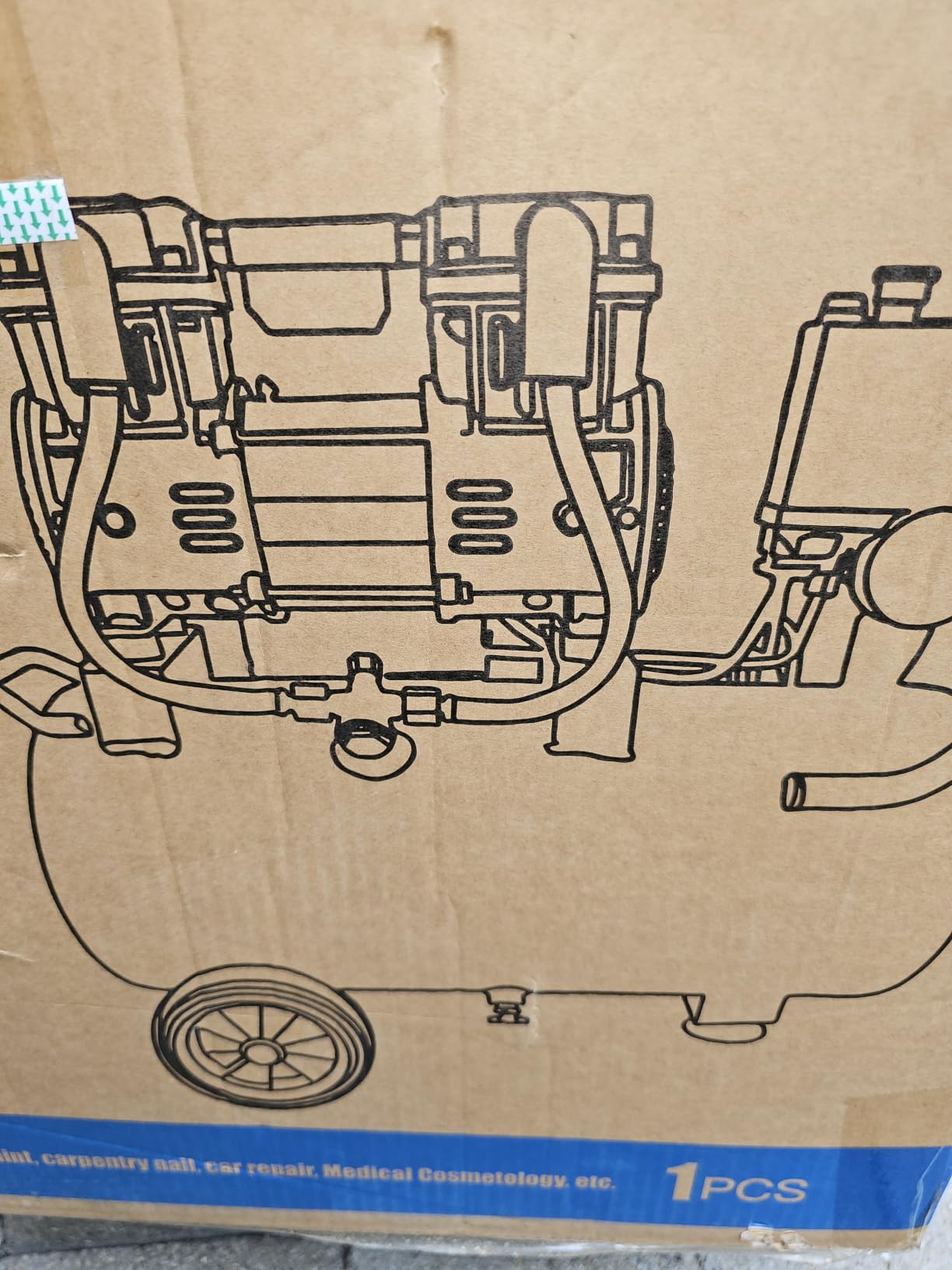 Ultra Quiet Air Compressor, Only 60dB, 6.4 Gallon Tank, Oil-Free, 110V/60Hz 2HP, 6.71CFM@115PSI customer photo 1