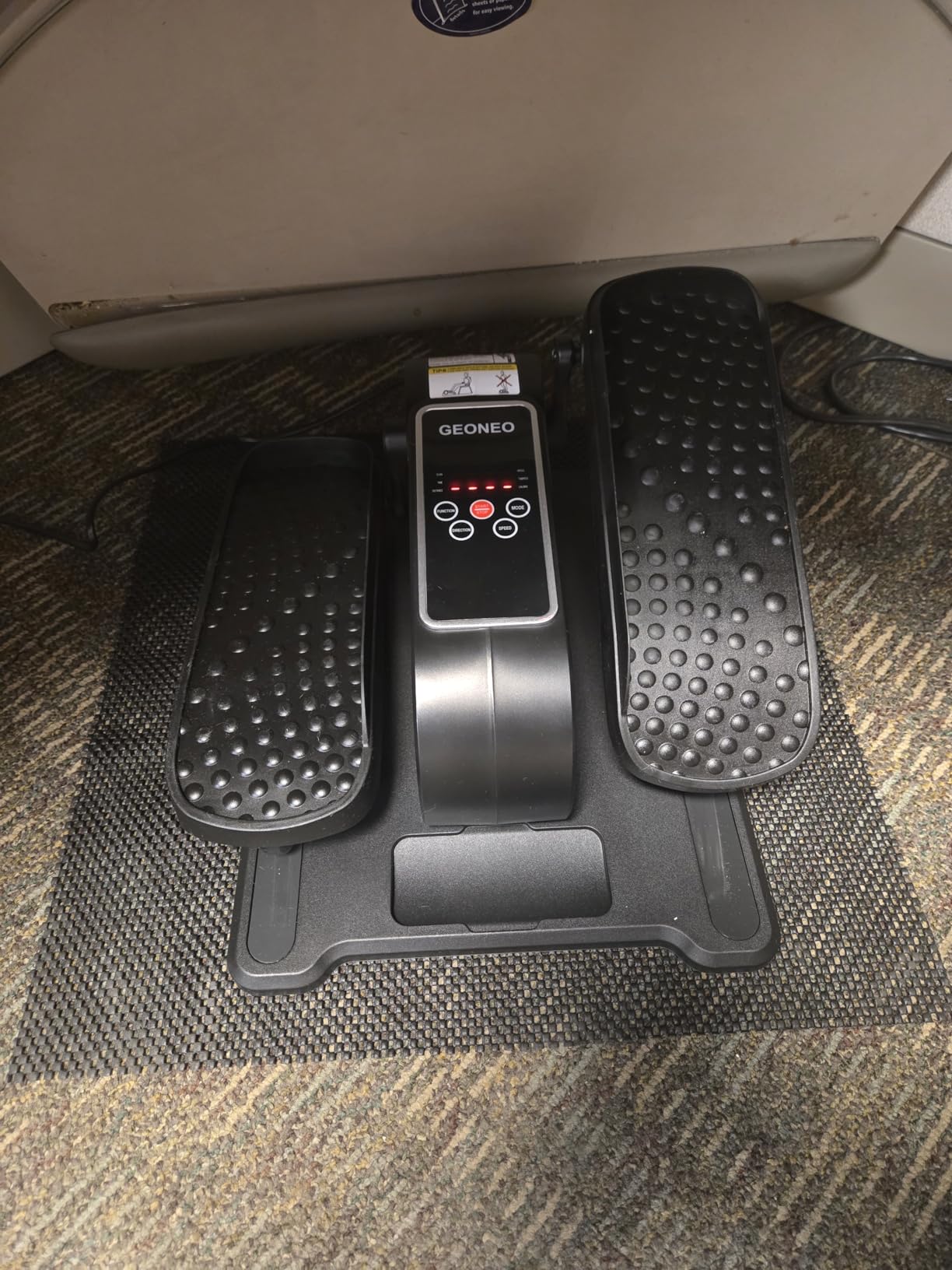 Under Desk Elliptical Machine, Electric Elliptical Leg Exerciser for Senior, Quiet and Compact Electric Seated Pedal Exerciser for Home with Monitor, Remote Control and 12 Adjustable Speeds customer photo 1