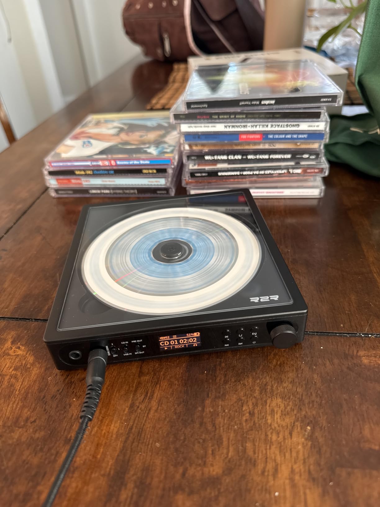 FiiO DM15 Portable Stereo CD Player with True 24Bit R2R DAC, 1150mW+1150mW High-Power Output, aptX Adaptive Bluetooth, USB/CD HiFi Audio (Black) customer photo 1