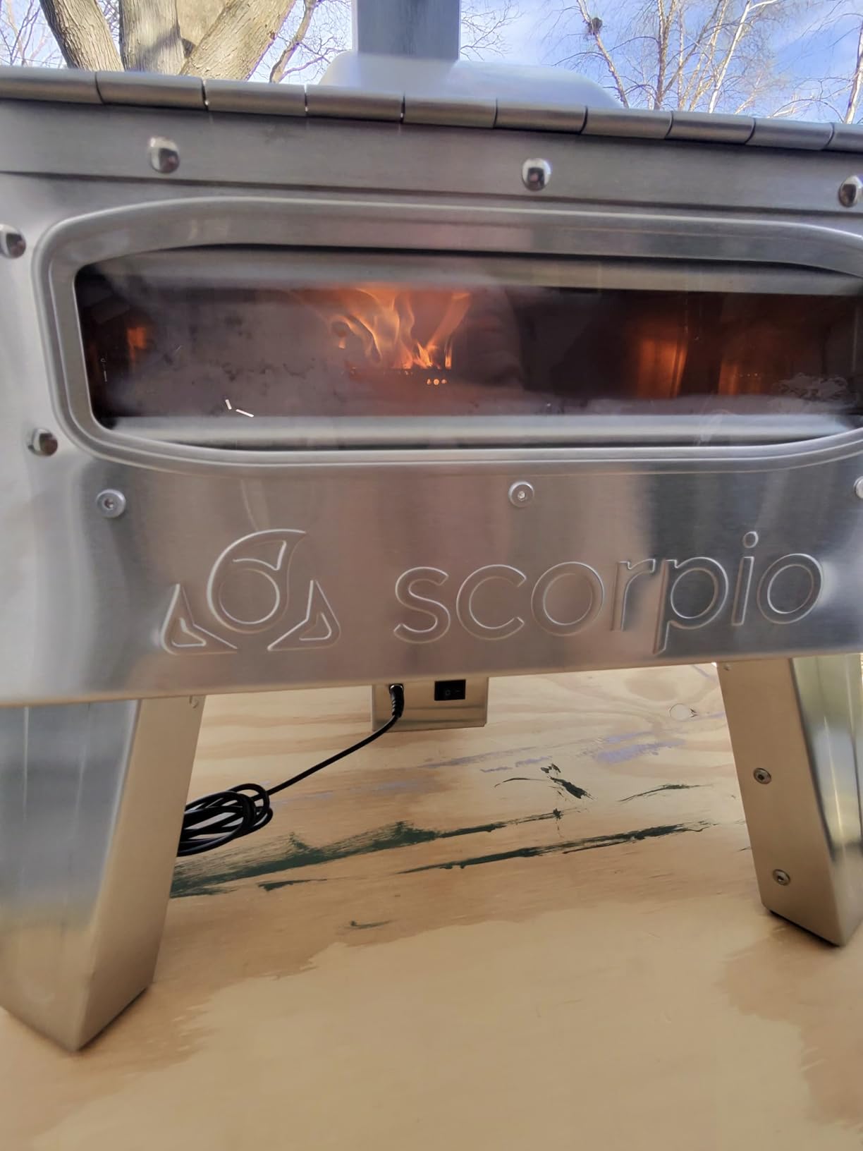 SCORPIO Pizza Oven - Dual Fuel Wood & Propane Portable Outdoor Pizza Oven with 16